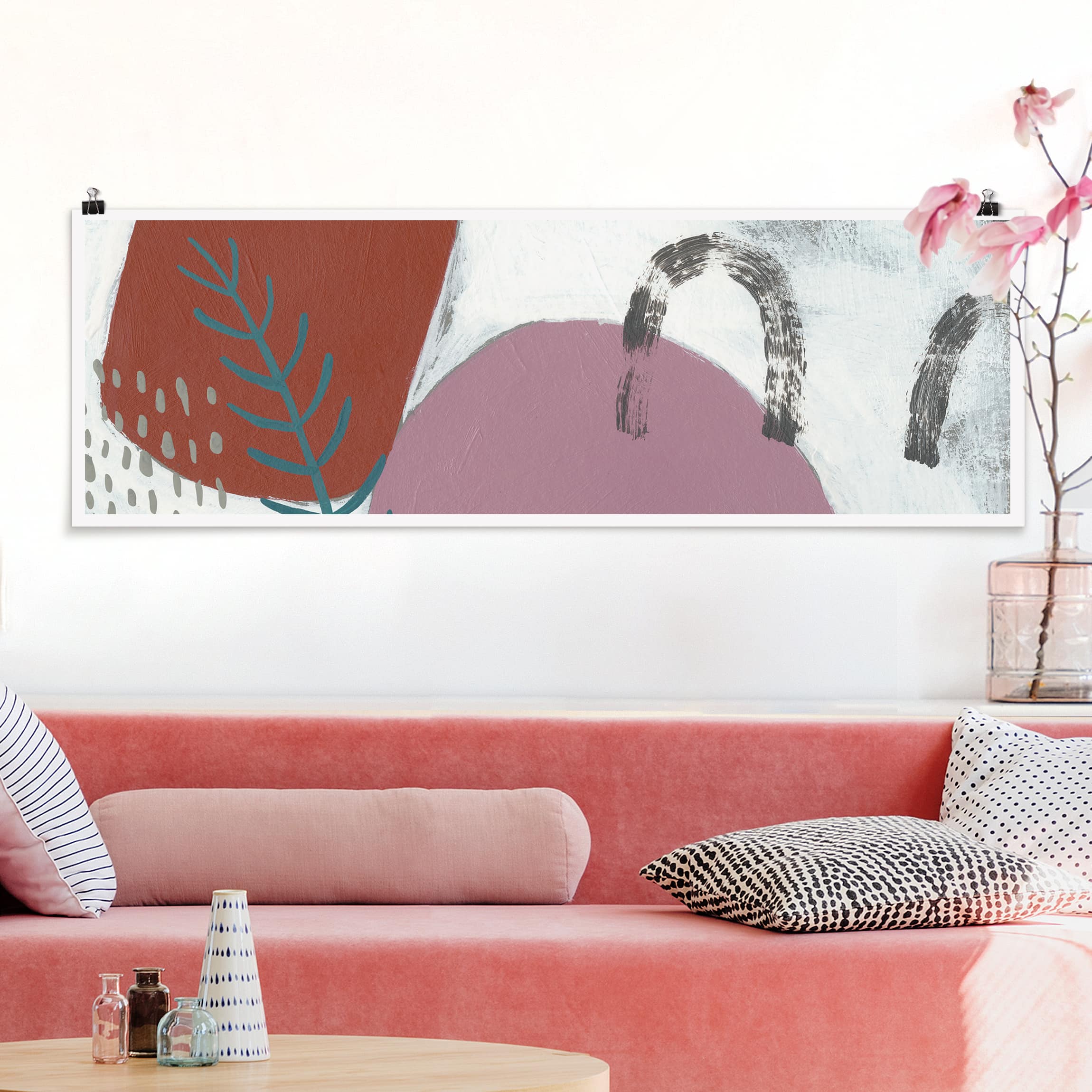 Panorama Poster Karneval der Formen in Beere II