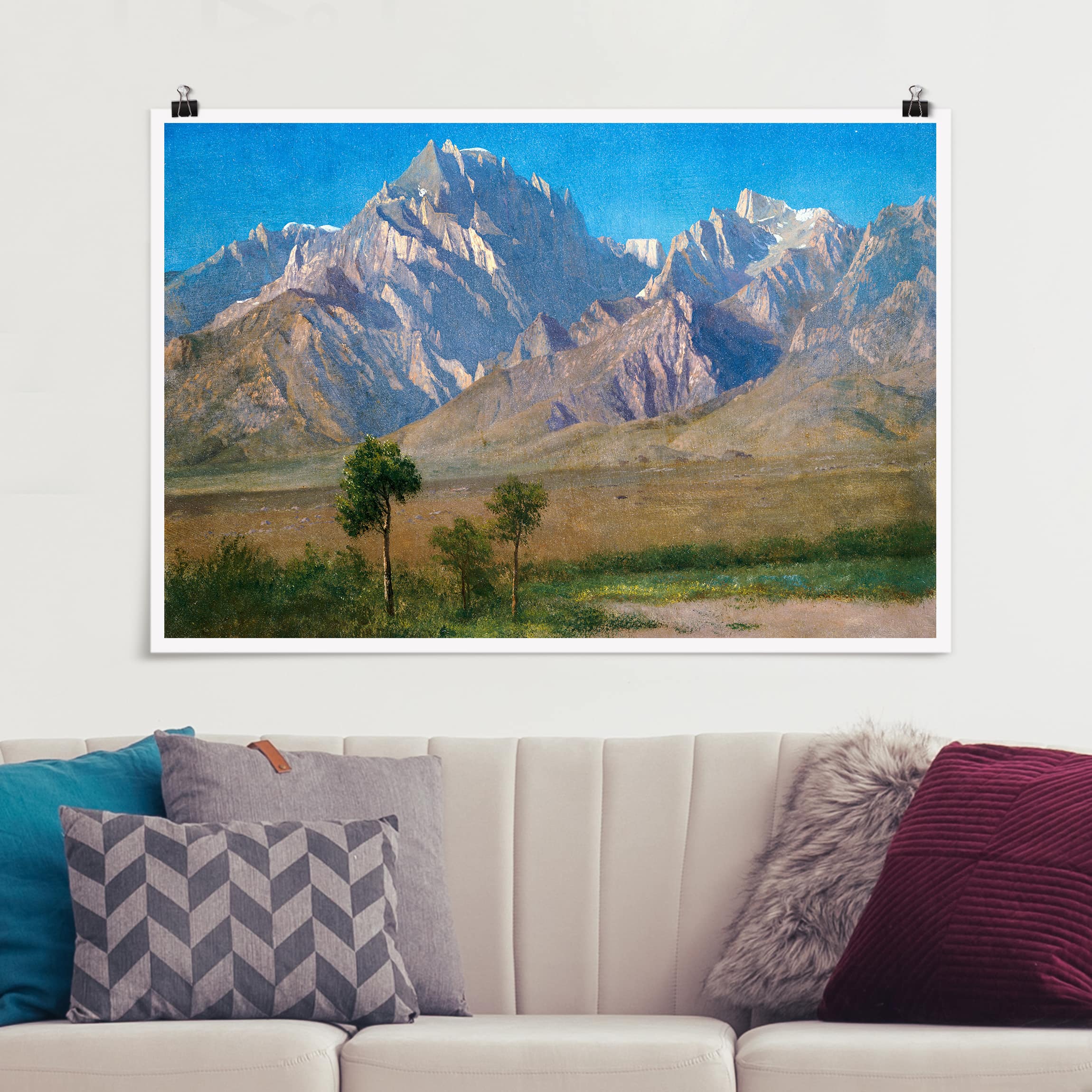 Poster Albert Bierstadt - Camp Independence