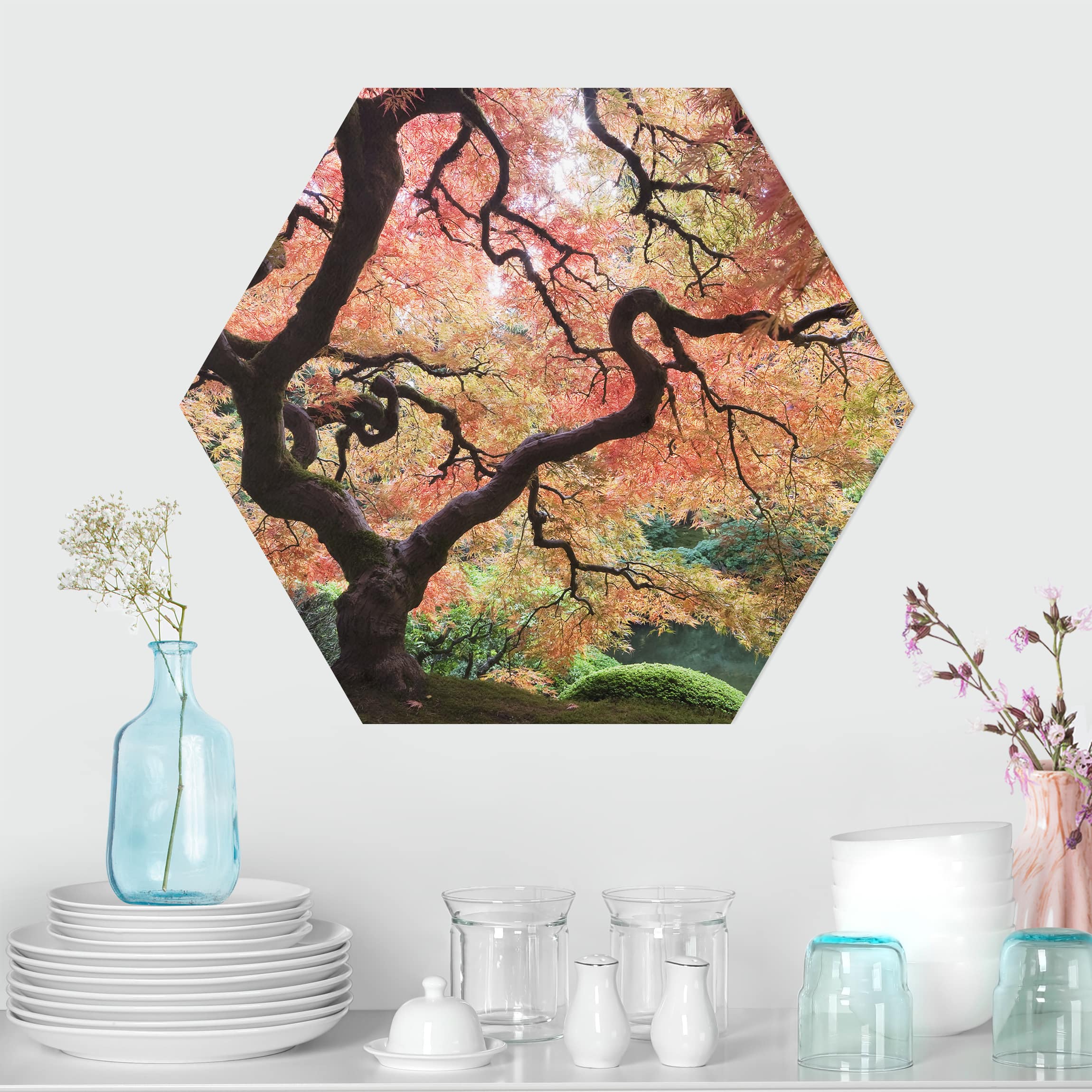 Hexagon-Forexbild Japanischer Garten