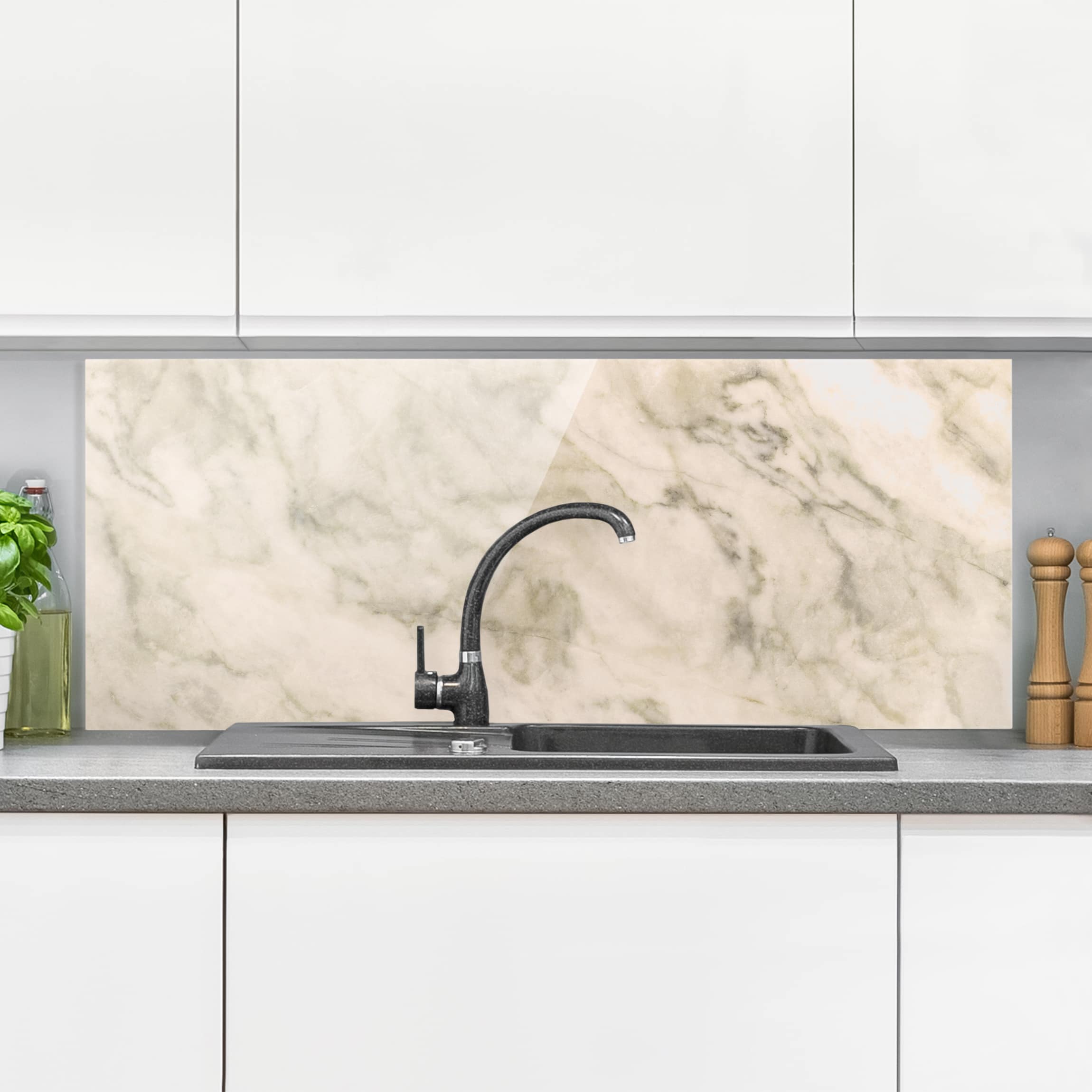 Glas Spritzschutz Phoenix Marmor
