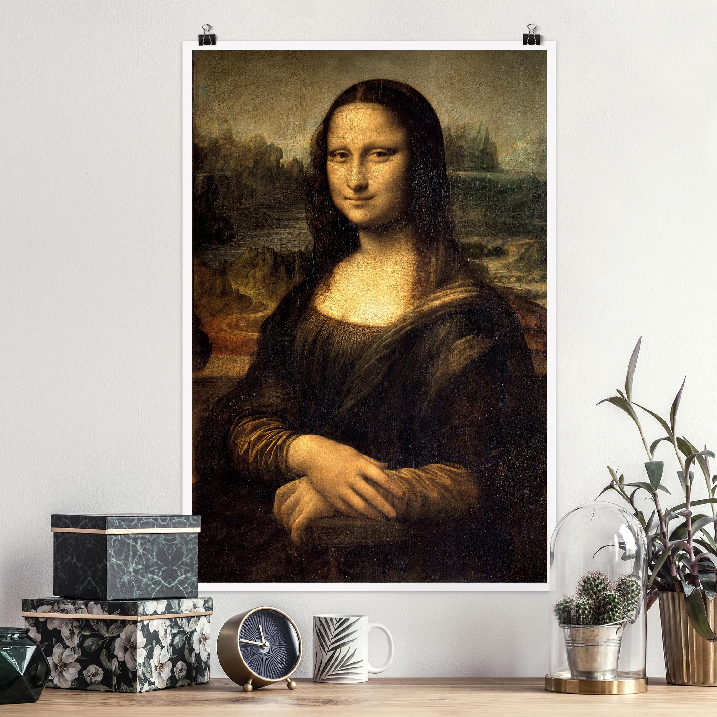 Poster - Hochformat Leonardo da Vinci - Mona Lisa