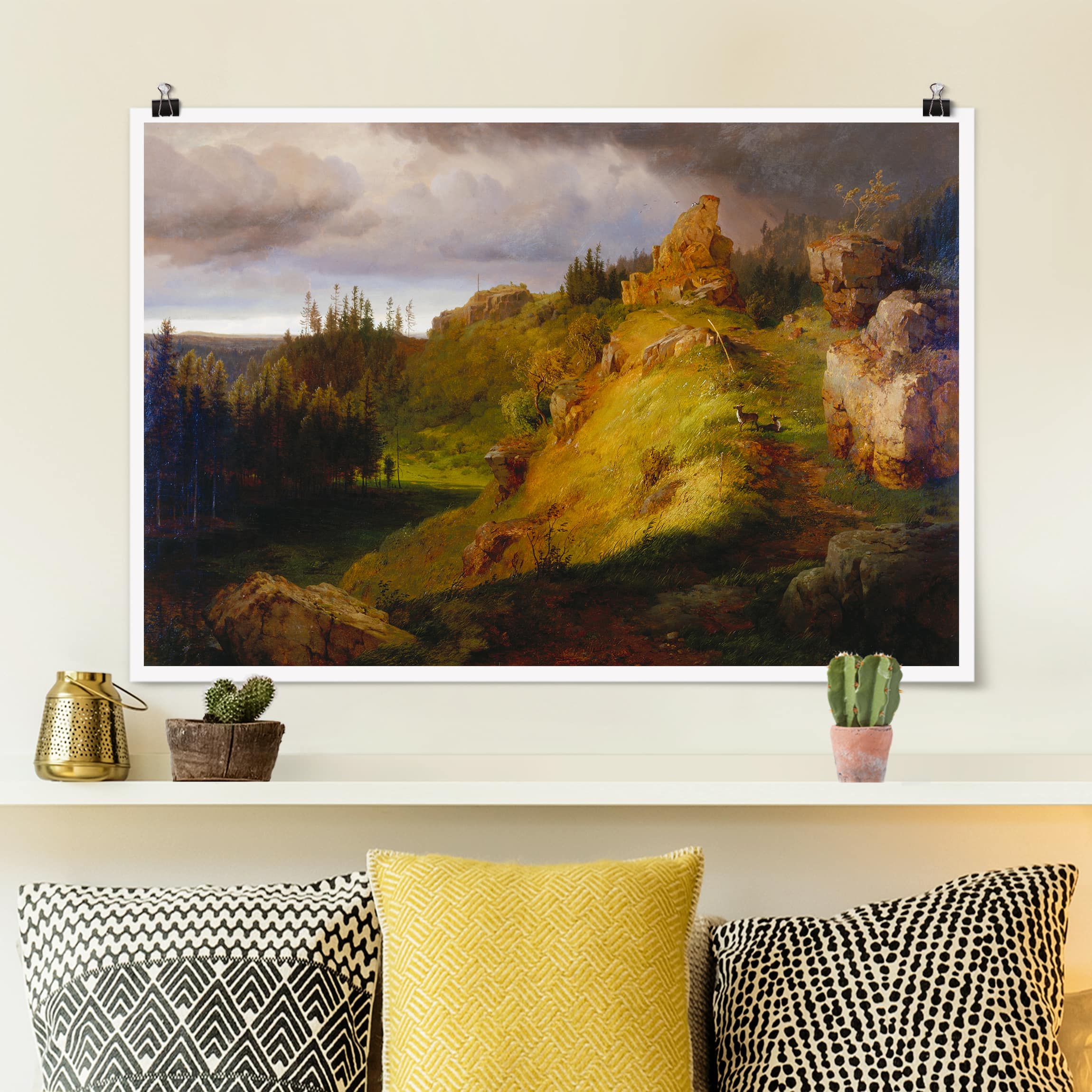 Poster - Querformat Louis Gurlitt - Riesengebirgslandschaft