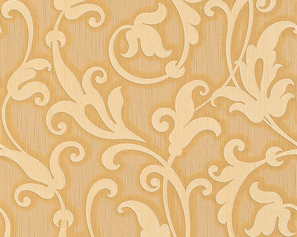 Metallic-Tapete Architects Paper Tessuto in Gelb Metallic Orange - 954903