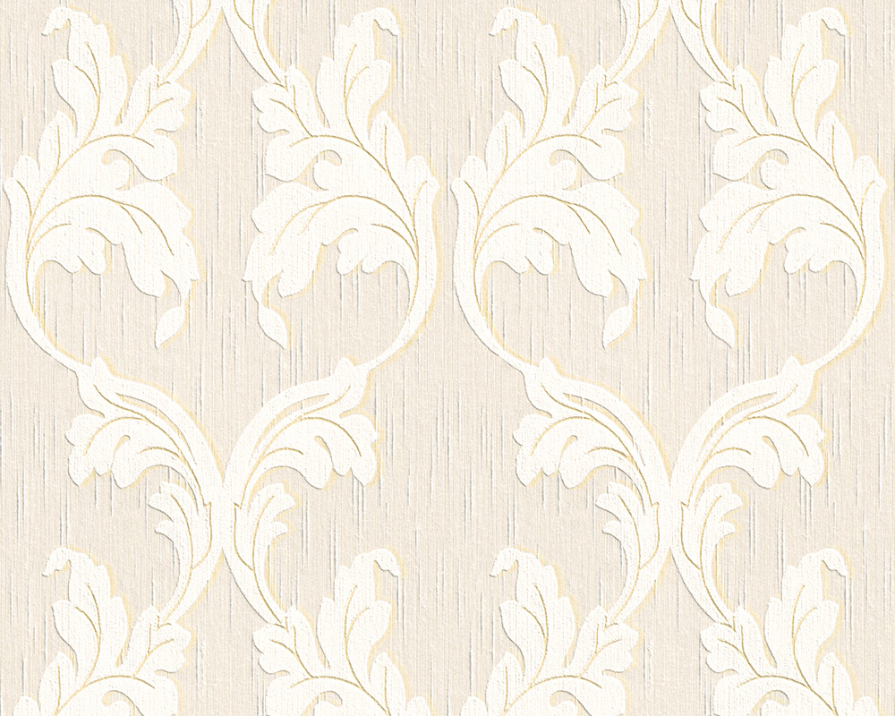 Metallic-Tapete Architects Paper Tessuto in Beige Creme Metallic - 956287