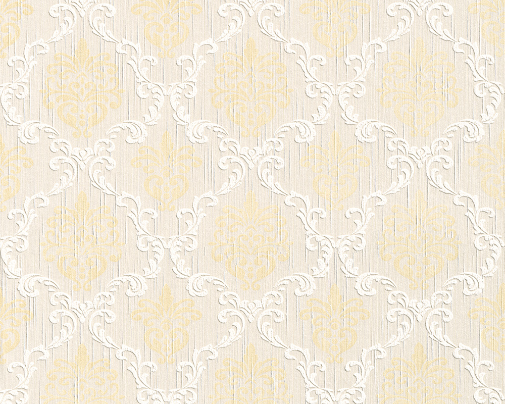 Metallic-Tapete Architects Paper Tessuto in Beige Creme Metallic - 956297