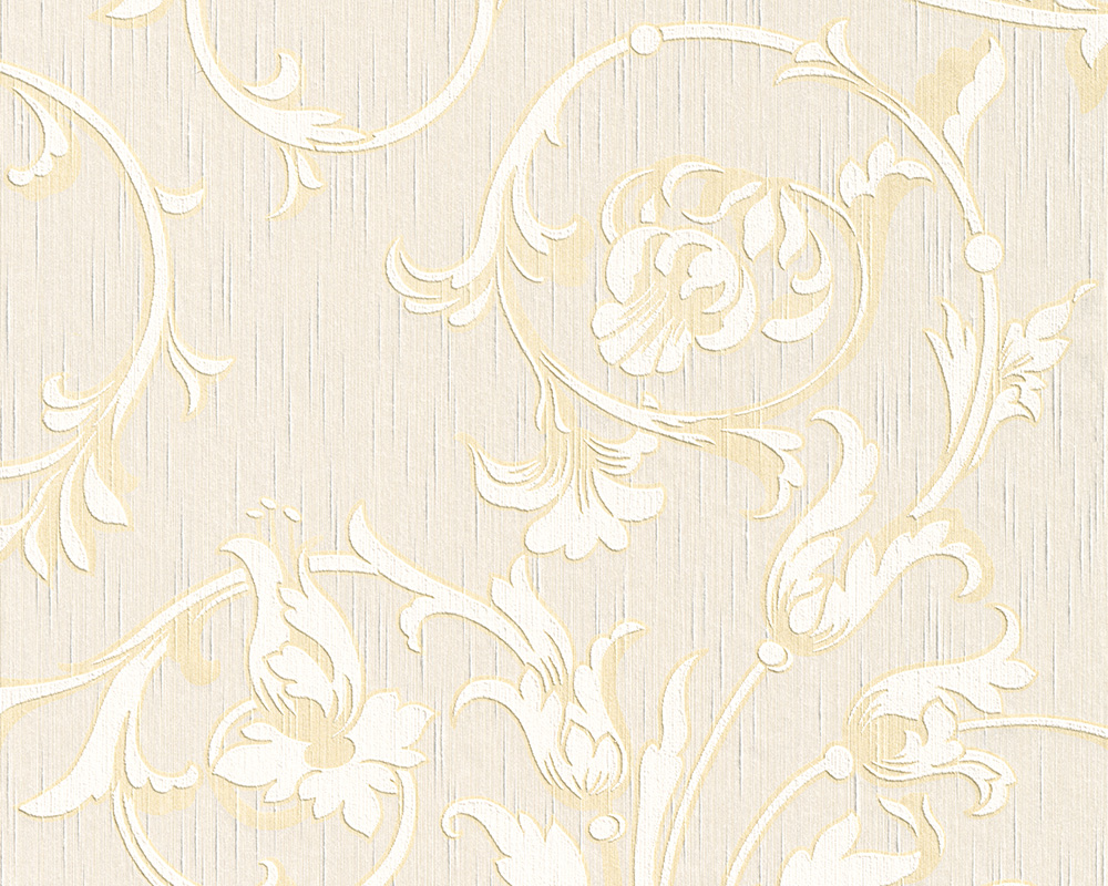 Metallic-Tapete Architects Paper Tessuto in Beige Creme Metallic - 956337