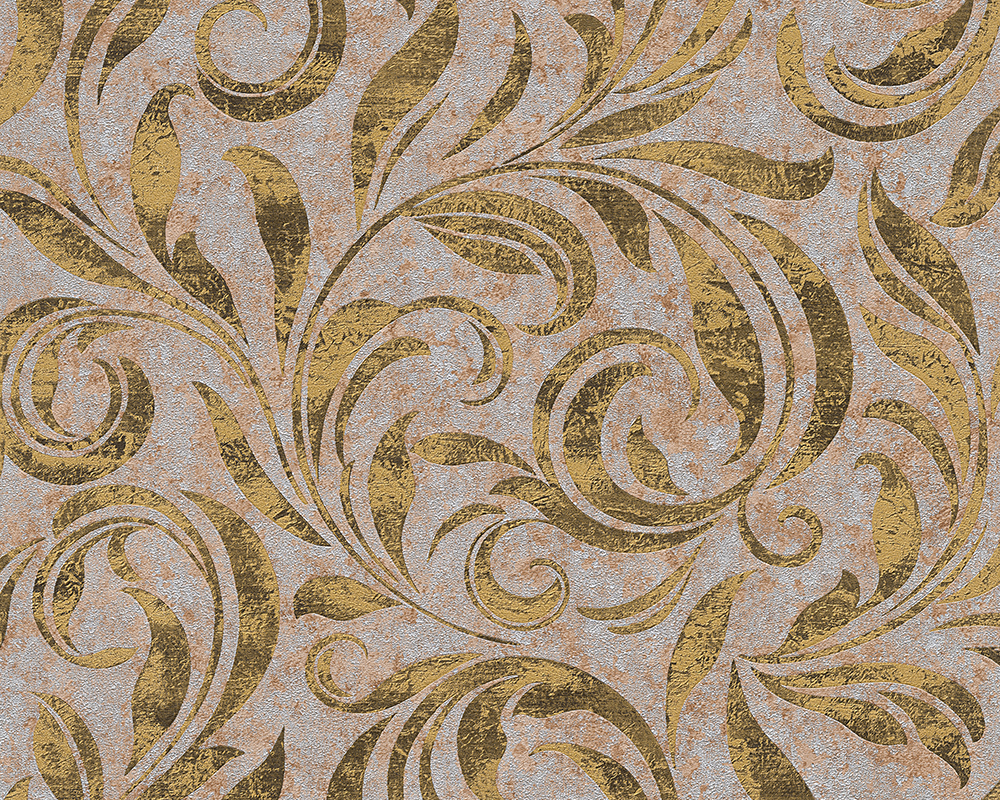 Metallic Mustertapete Architects Paper Nobile in Braun Metallic Schwarz - 959405