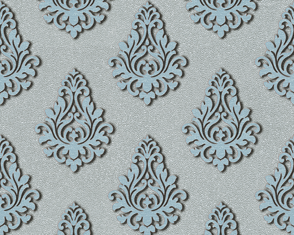 Metallic-Tapete Architects Paper Nobile in Blau Metallic - 959816