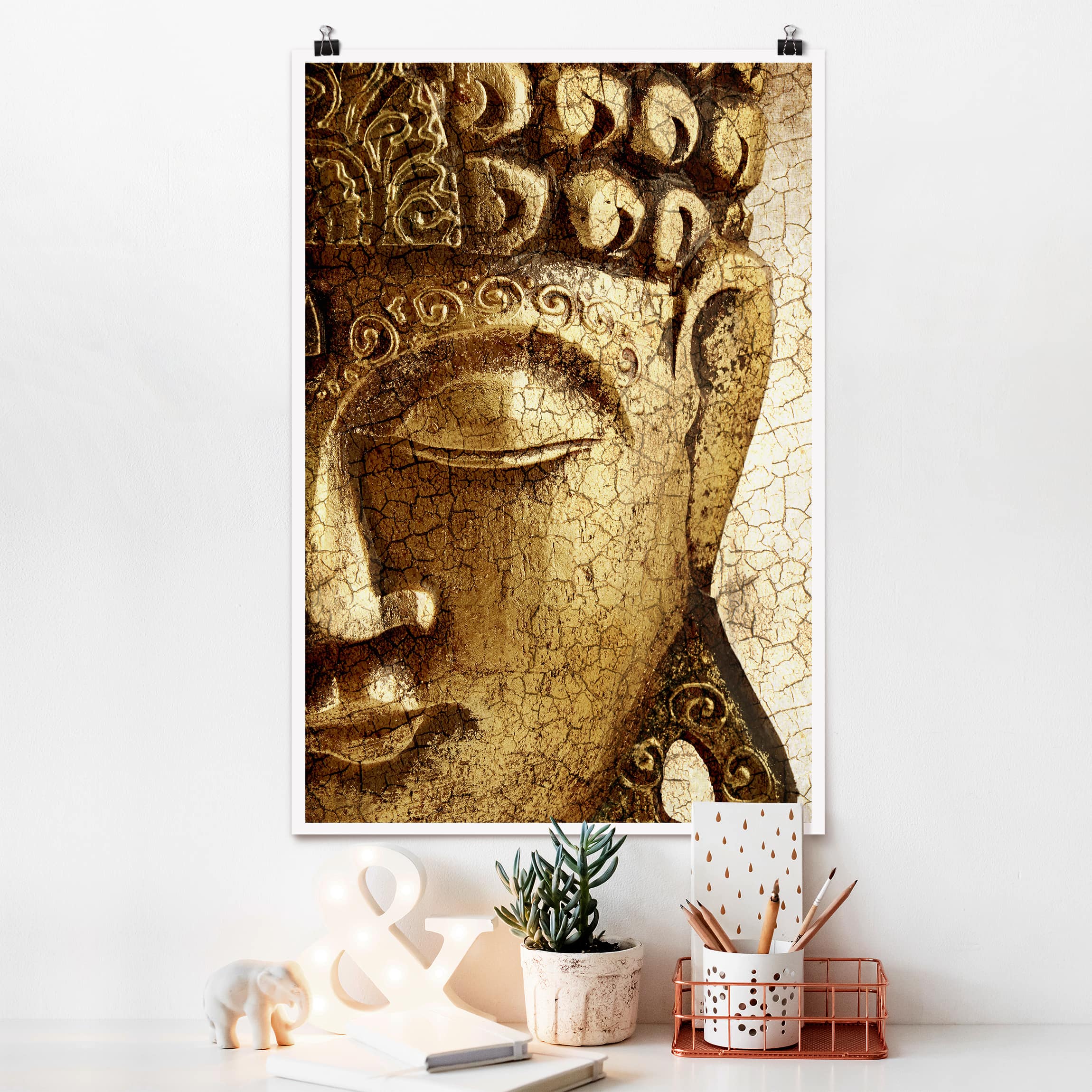 Poster - Hochformat Vintage Buddha