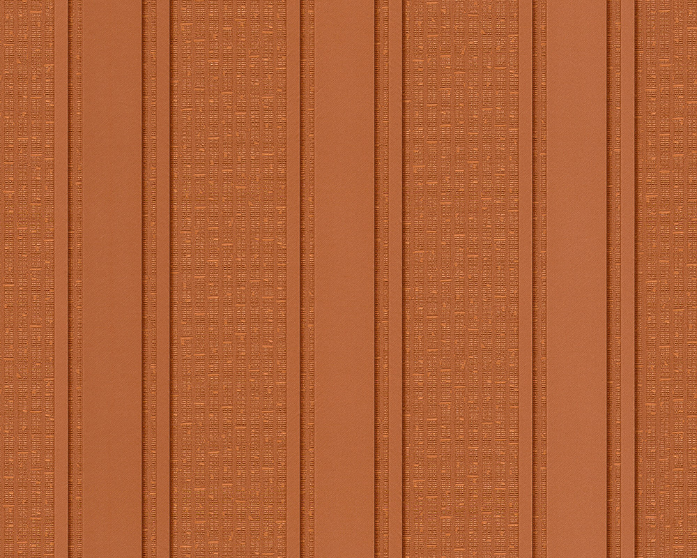 Metallic Mustertapete Versace wallpaper Versace 2 Greek in Braun Metallic Orange - 962372