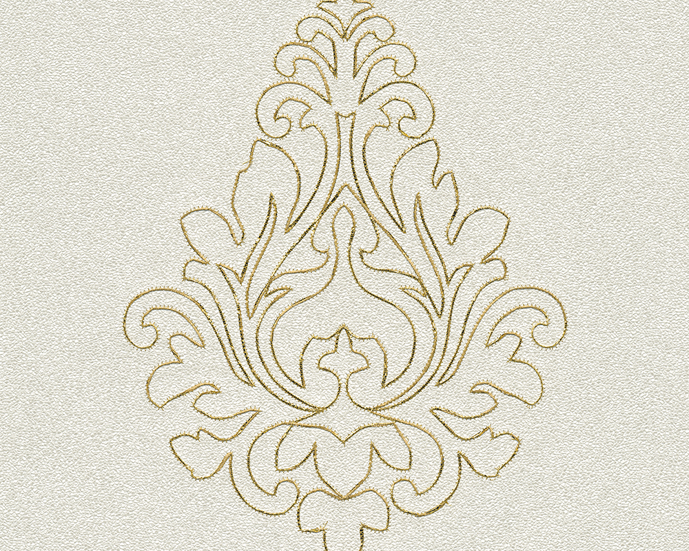 Metallic-Tapete Architects Paper Nobile in Creme Metallic - 969821