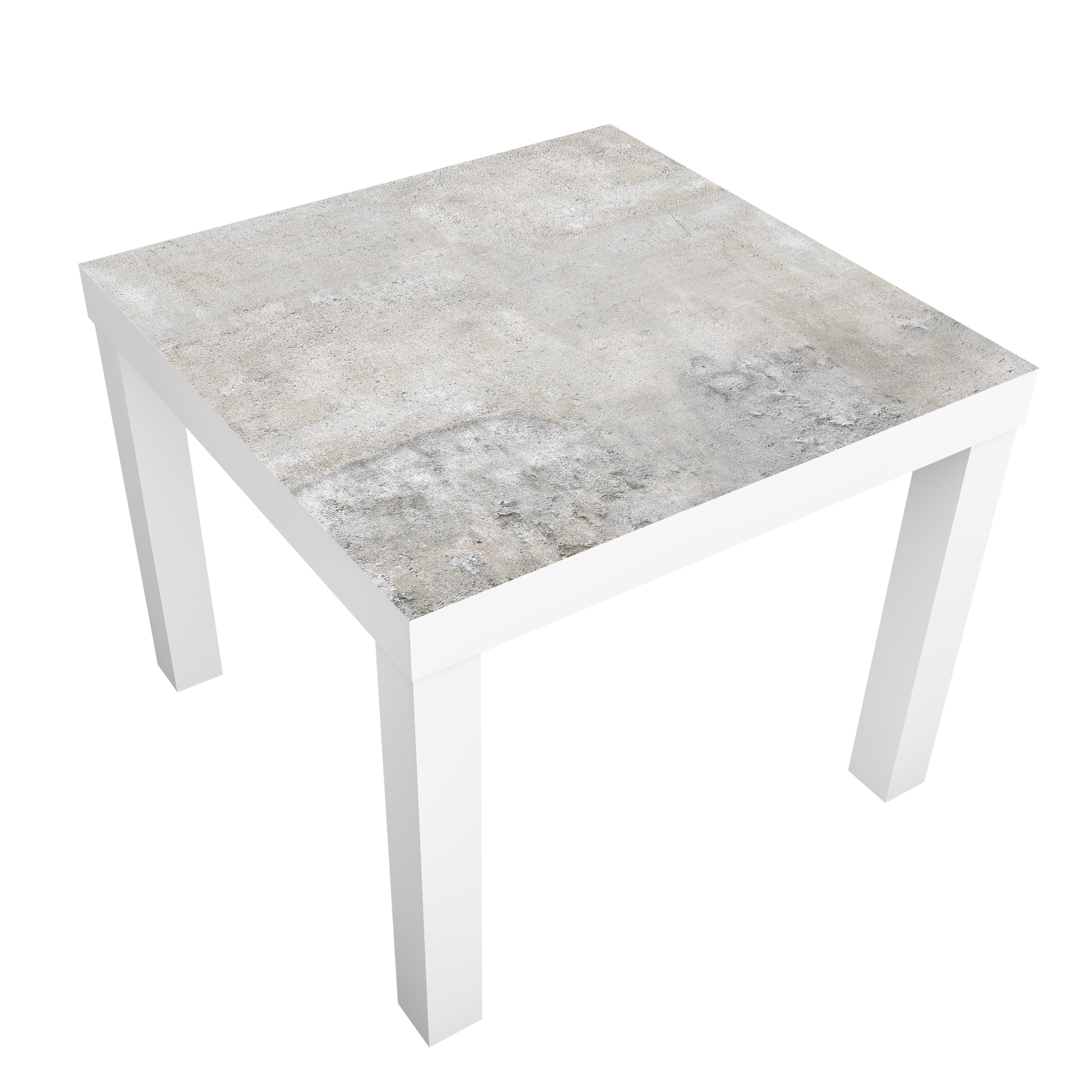 Möbelfolie für IKEA Lack Tisch 55 x 55 cm Shabby Betonoptik