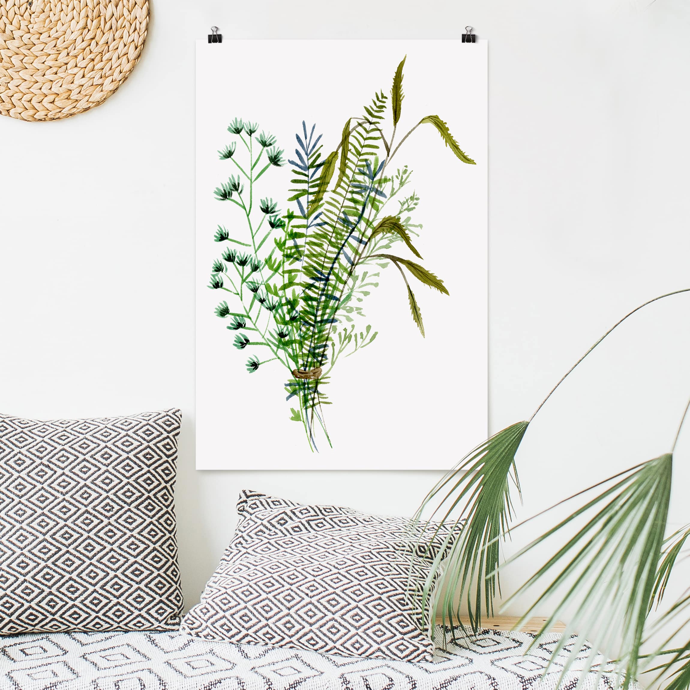 Poster - Hochformat Wiesengräser II