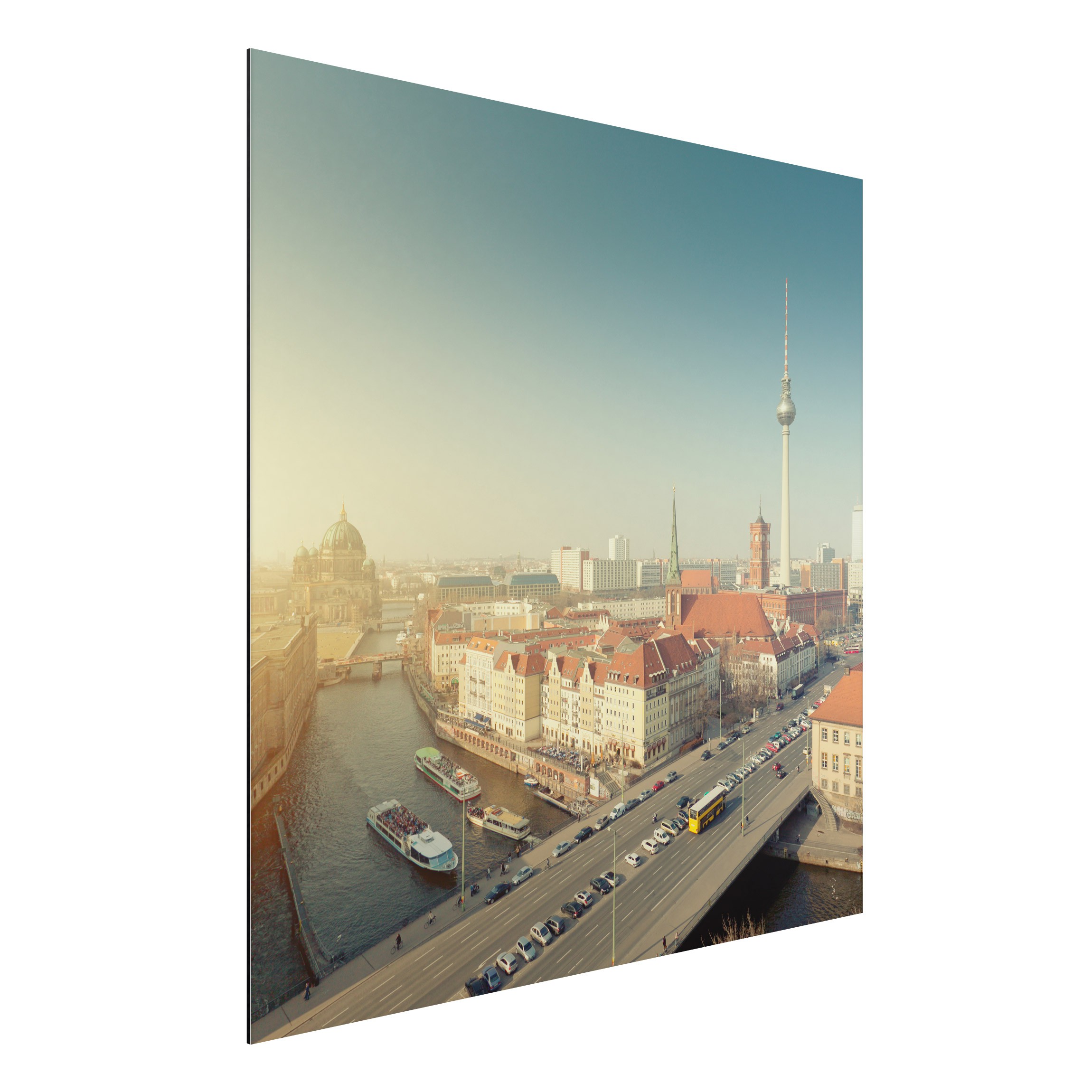 Alu-Dibond Outdoor Bild Berlin am Morgen