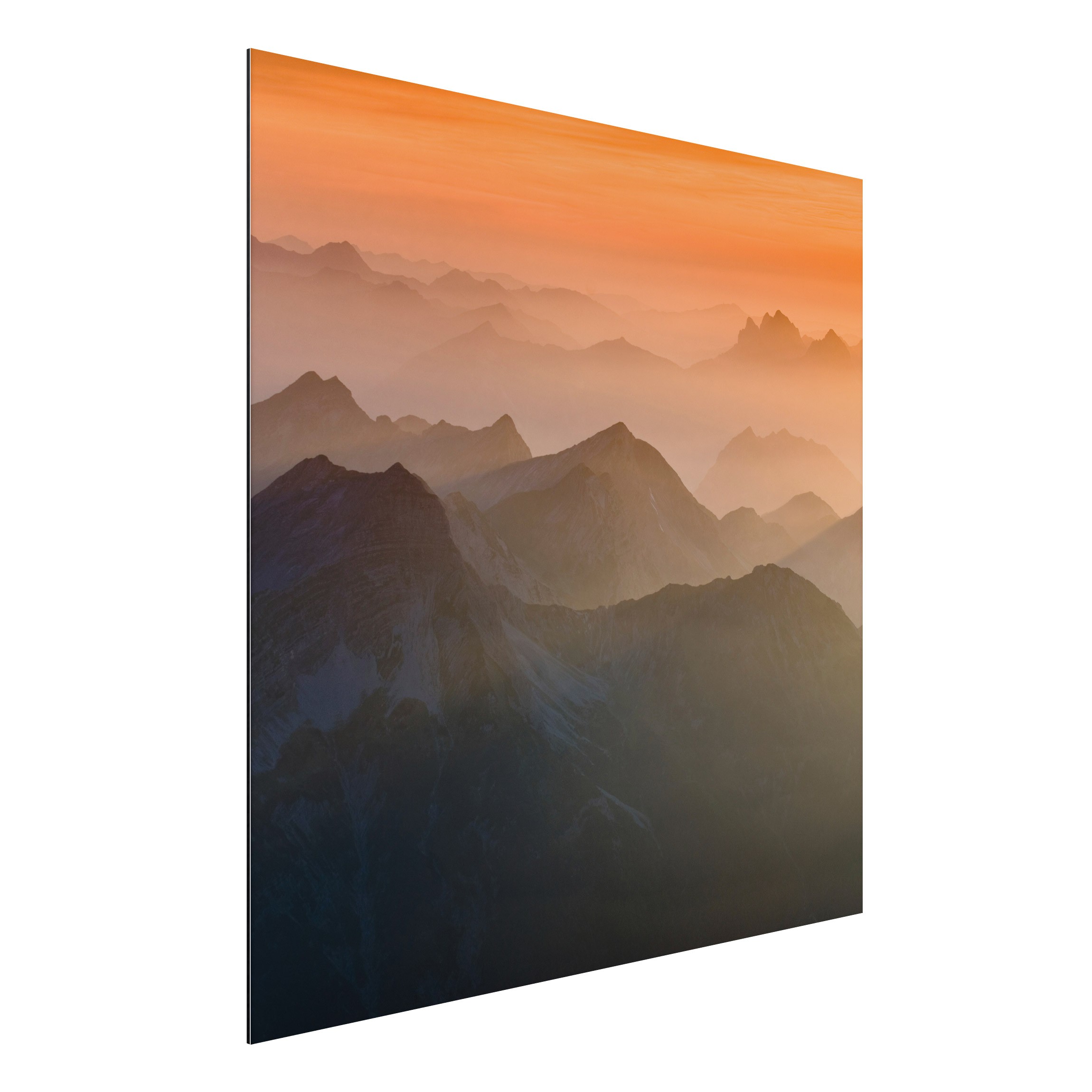 Alu-Dibond Outdoor Bild Blick von der Zugspitze