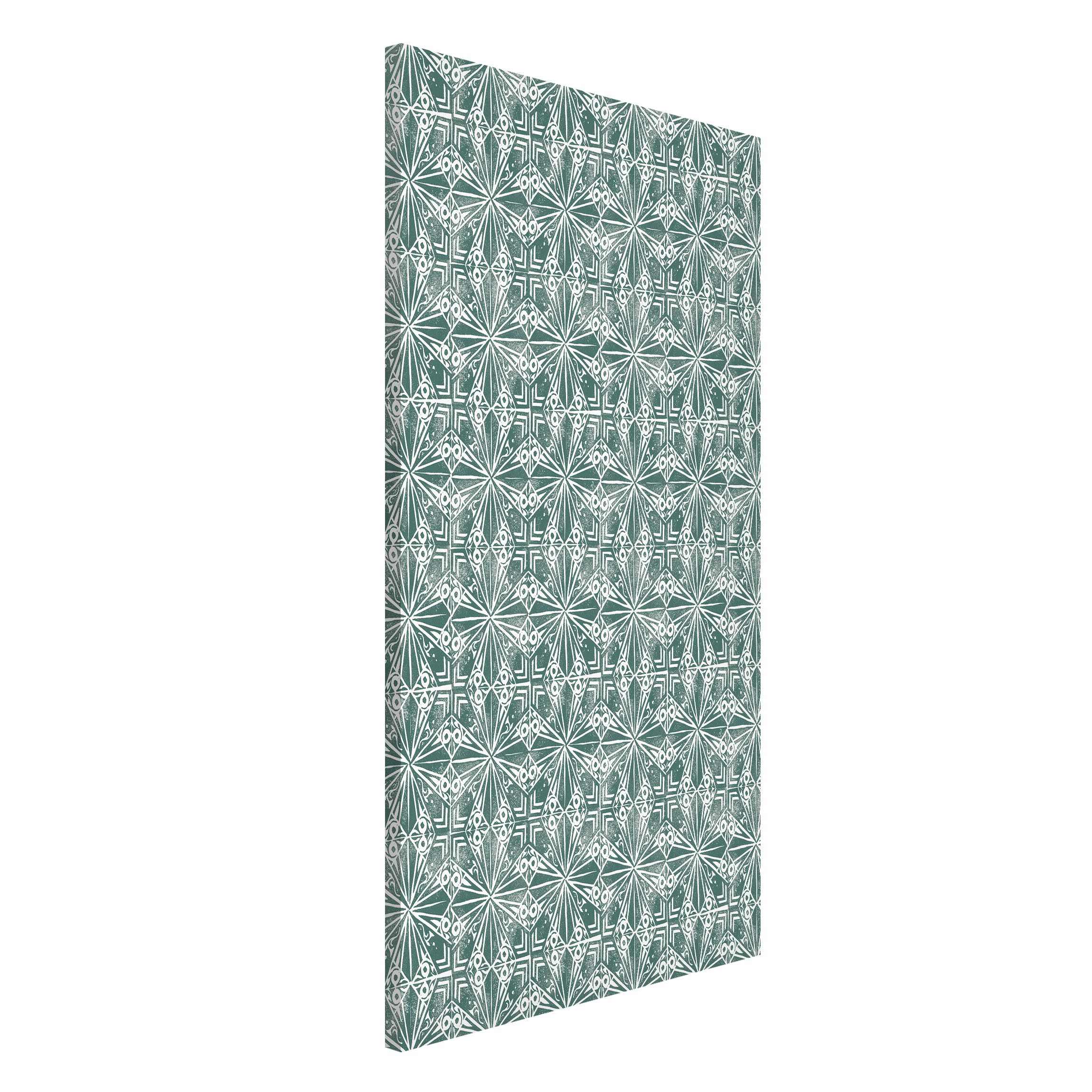 Magnettafel Vintage Muster Geometrische Fliesen