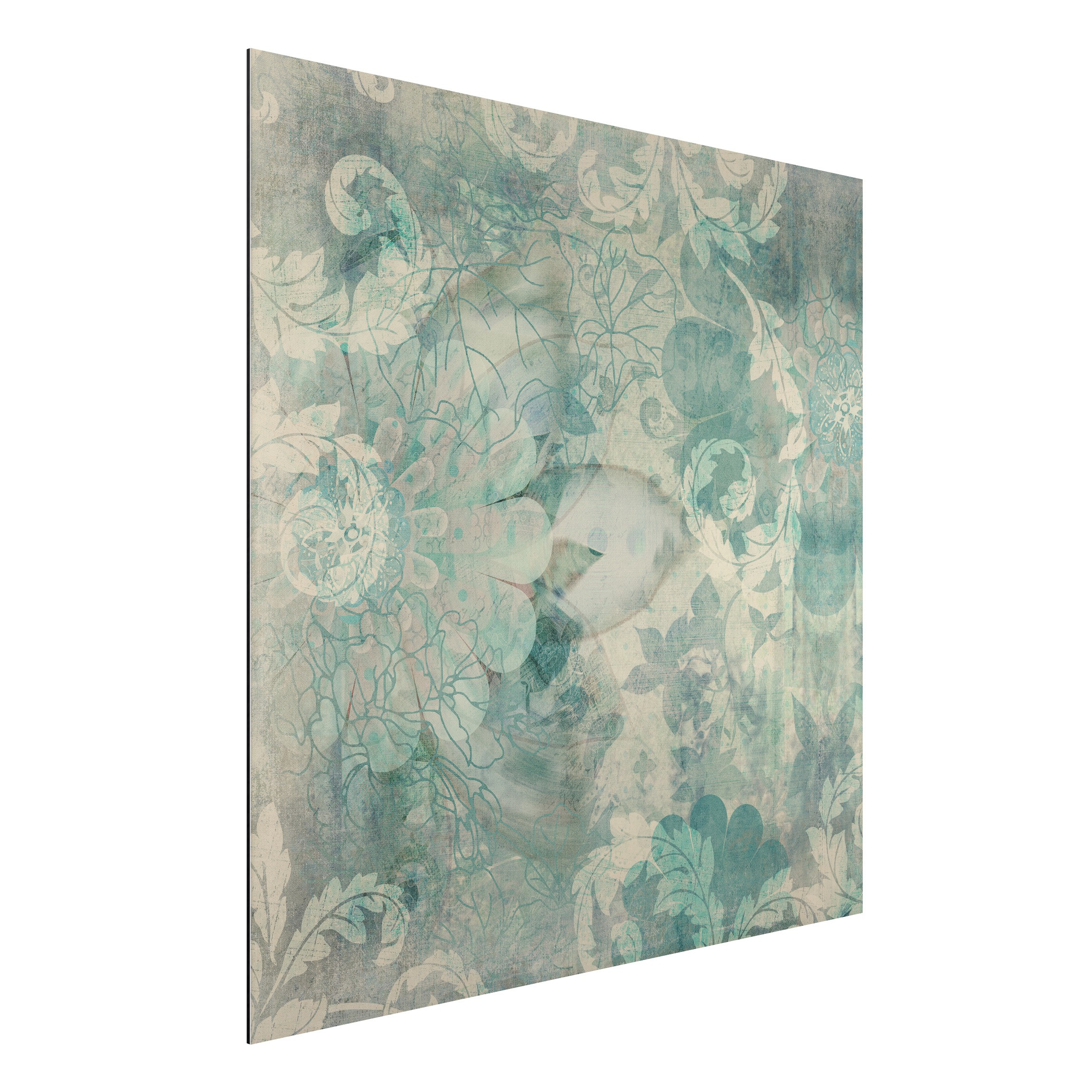 Alu-Dibond Outdoor Bild Eisblumen