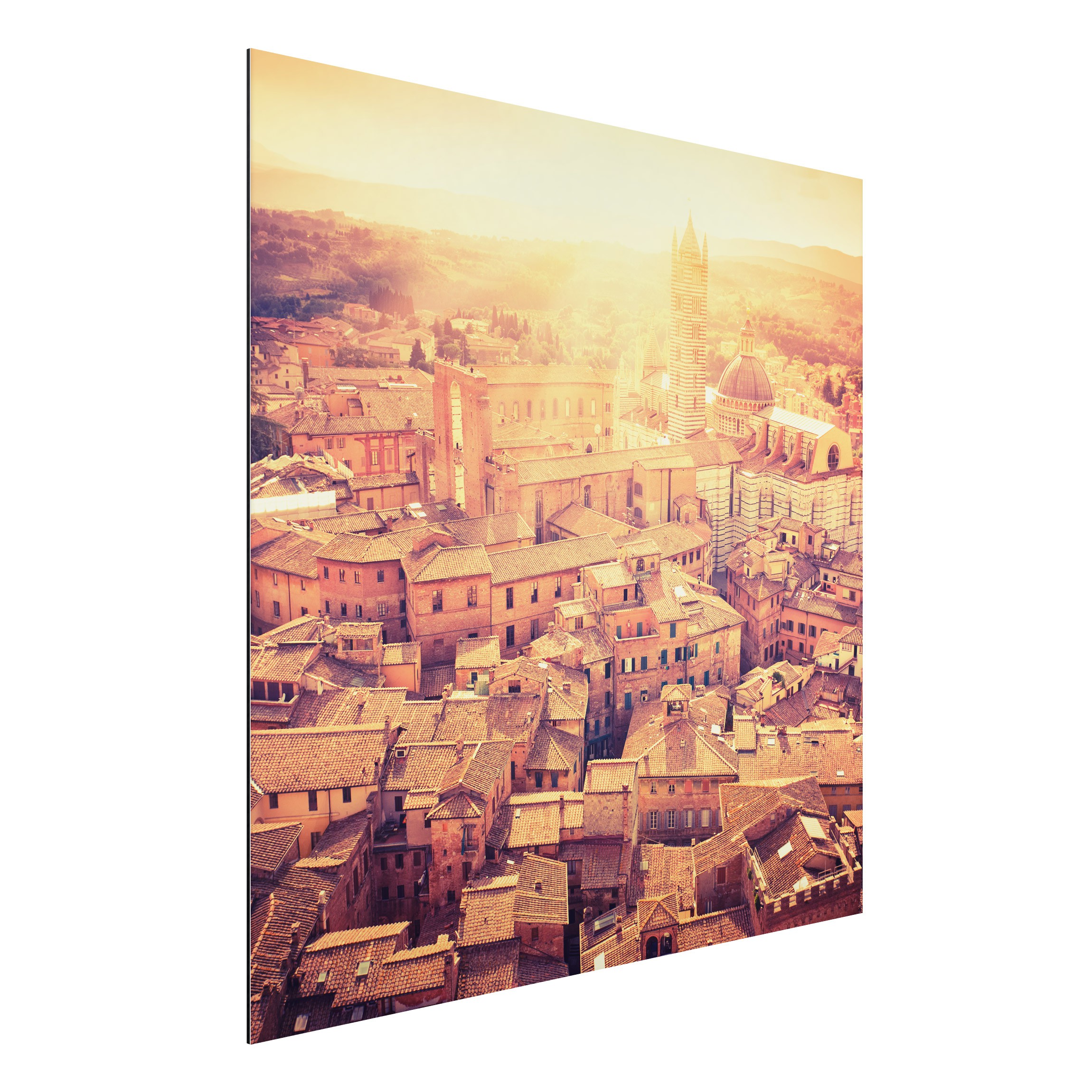 Alu-Dibond Outdoor Bild Fiery Siena