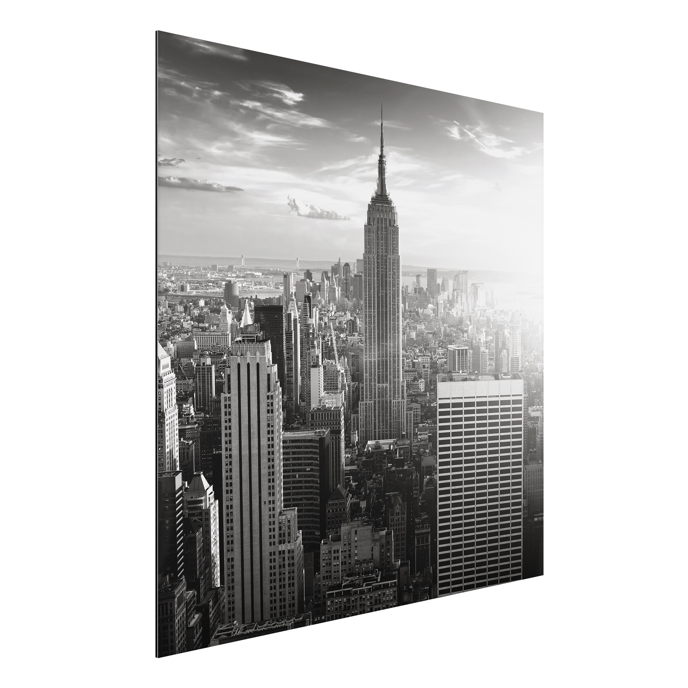 Alu-Dibond Outdoor Bild Manhattan Skyline Panorama