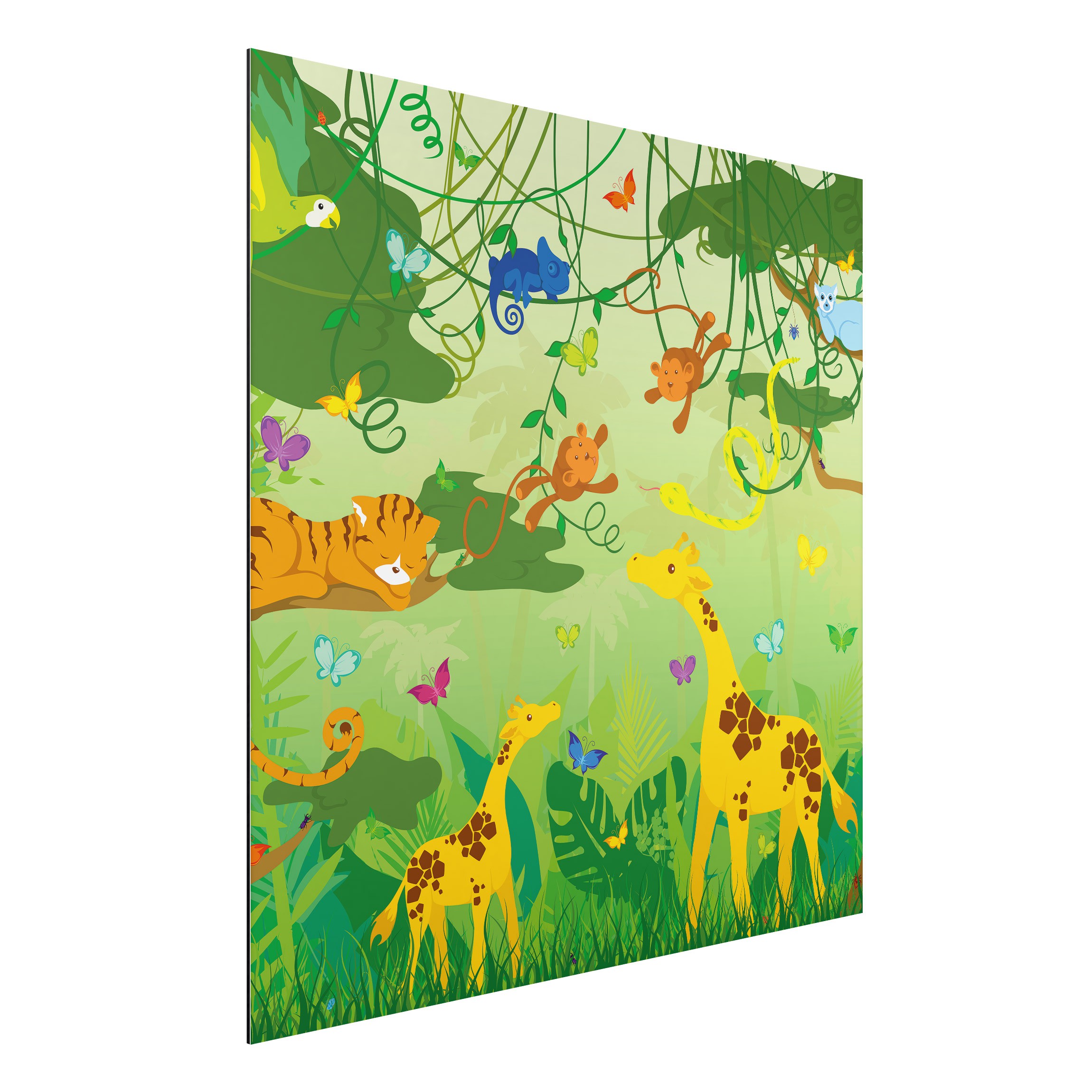 Alu-Dibond Outdoor Bild Dschungelspiel