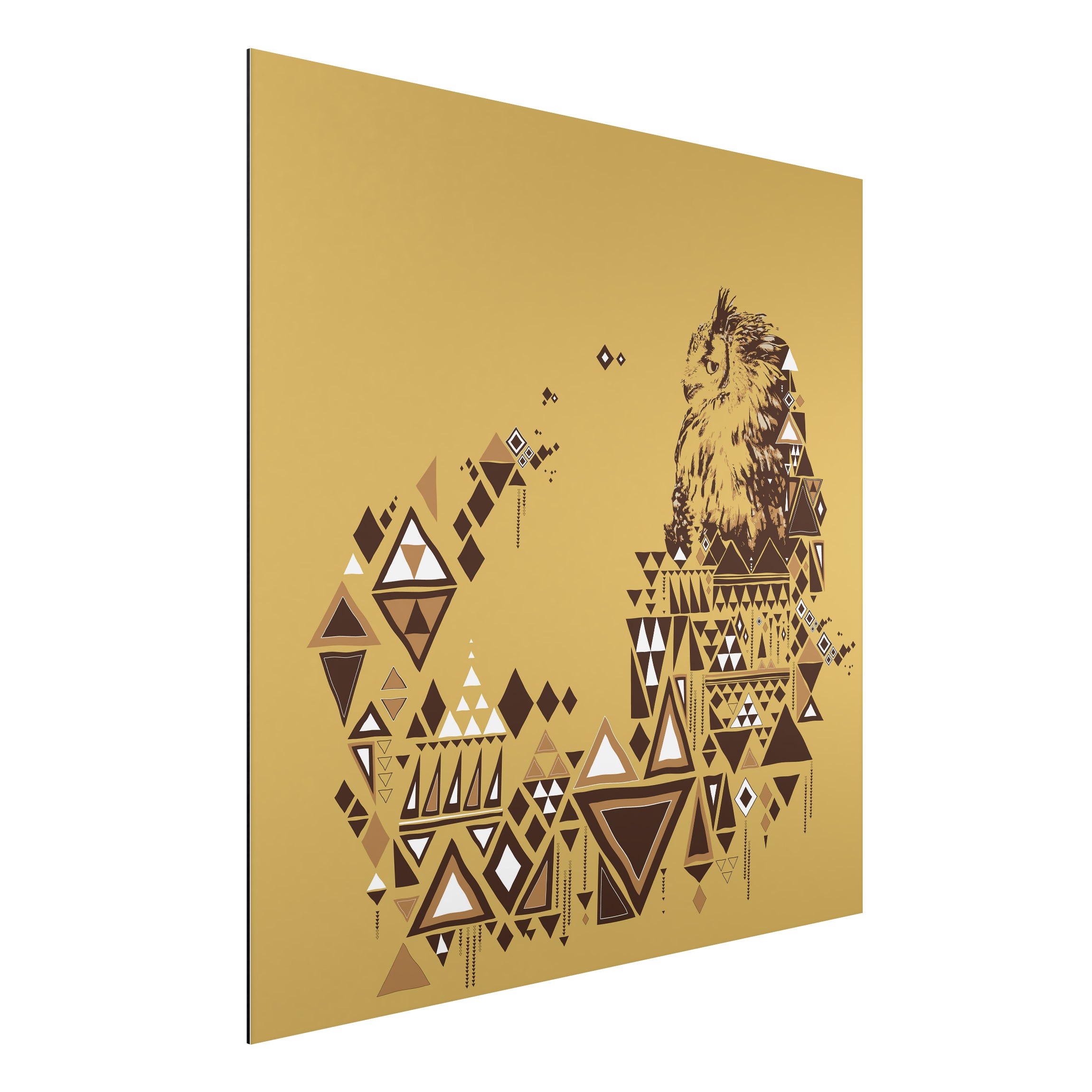 Alu-Dibond Outdoor Bild Indianische Eule