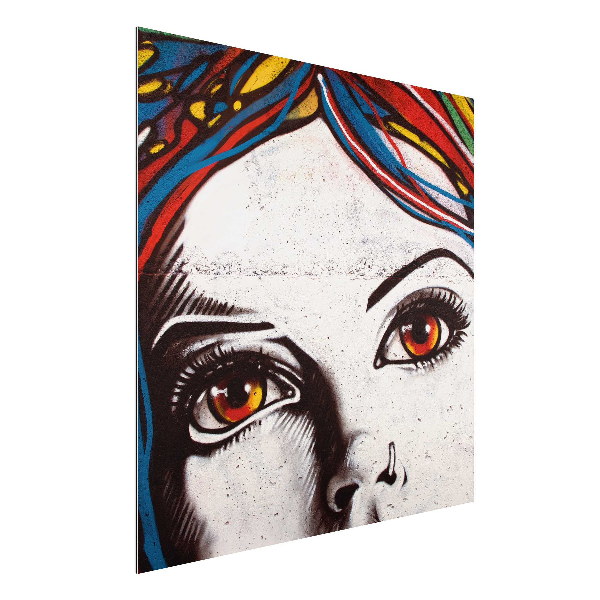 Alu-Dibond Portrait Punk Graffiti