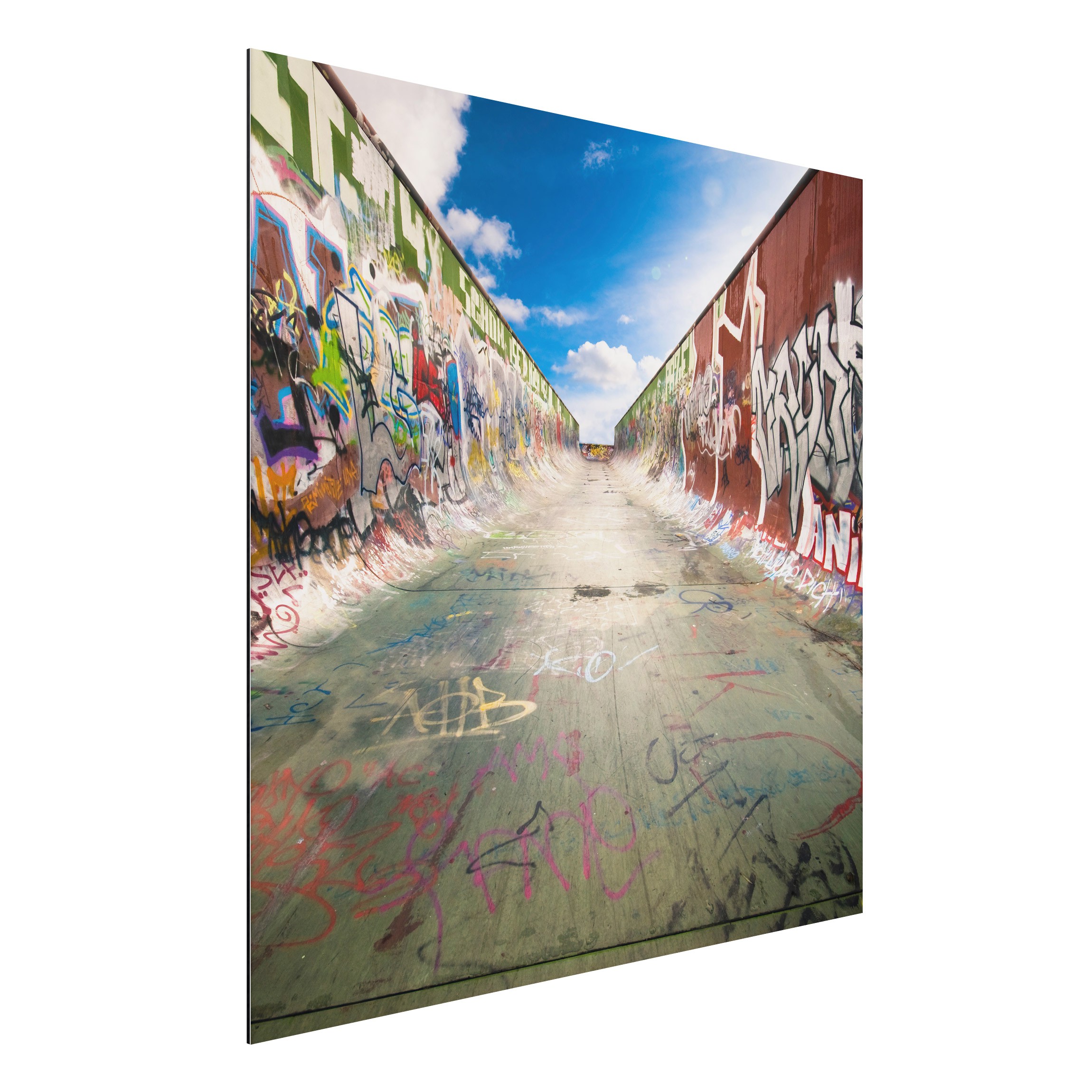 Alu-Dibond Kinderzimmer Skate Graffiti