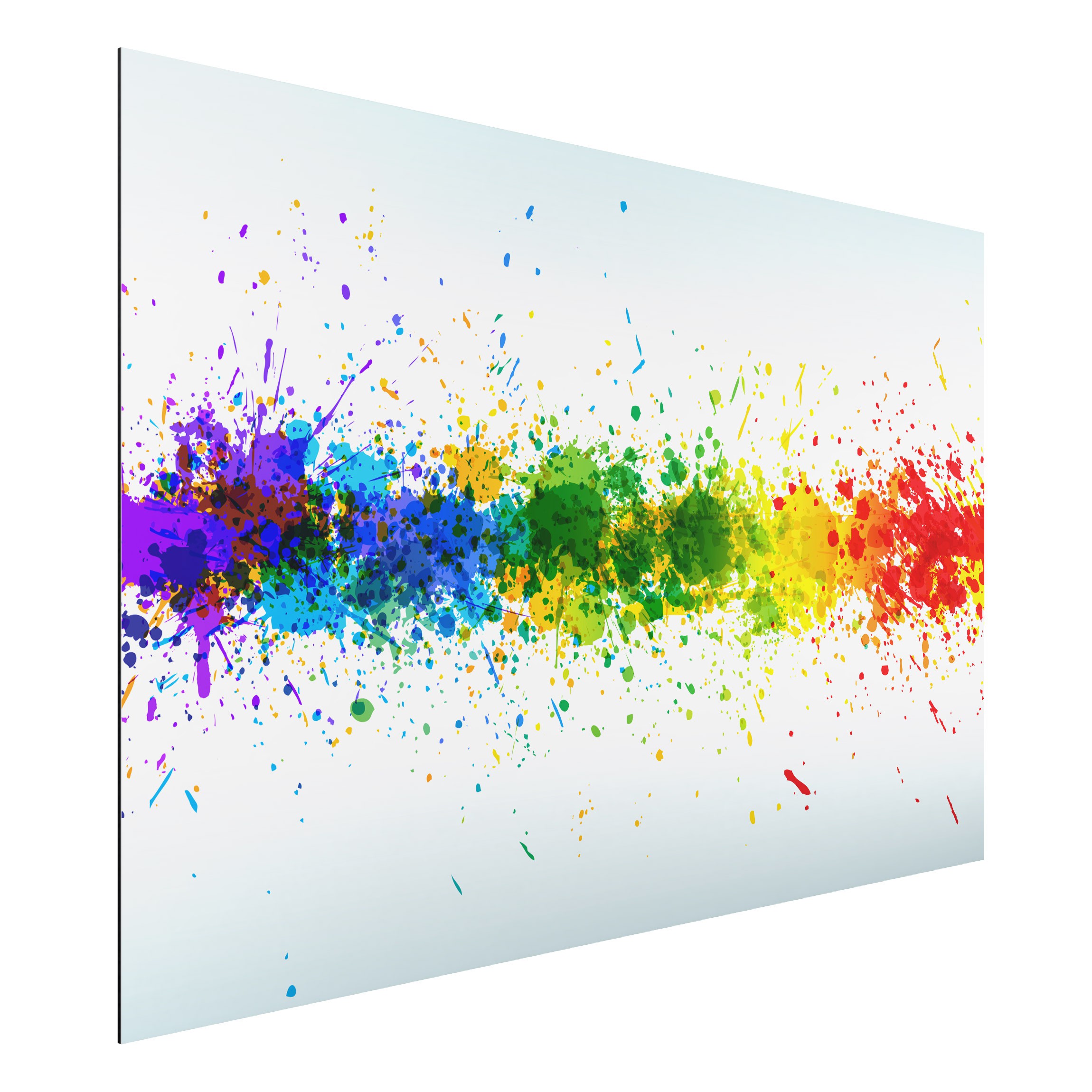 Alu-Dibond Outdoor Bild Rainbow Splatter