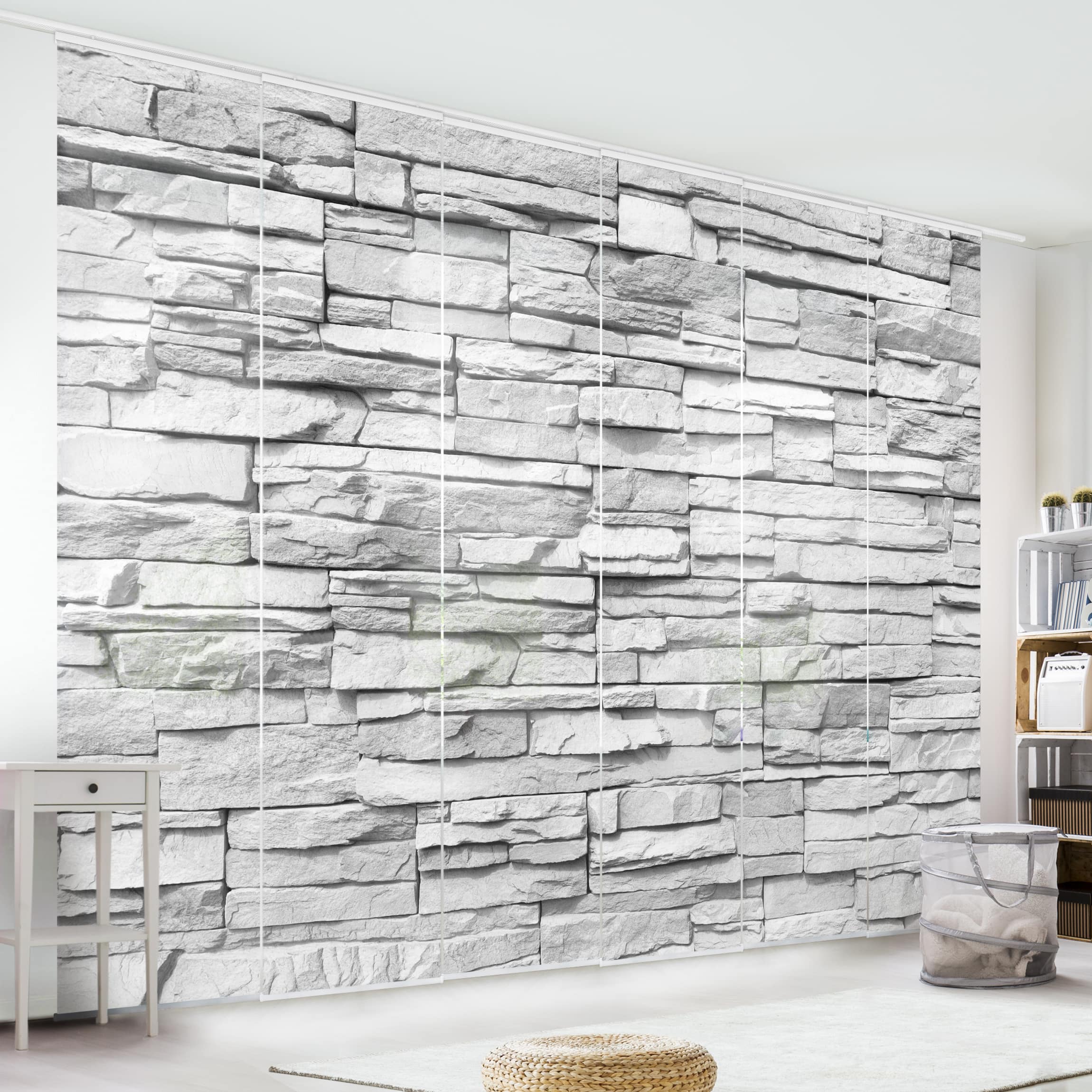 Schiebegardine Set Ashlar Masonry