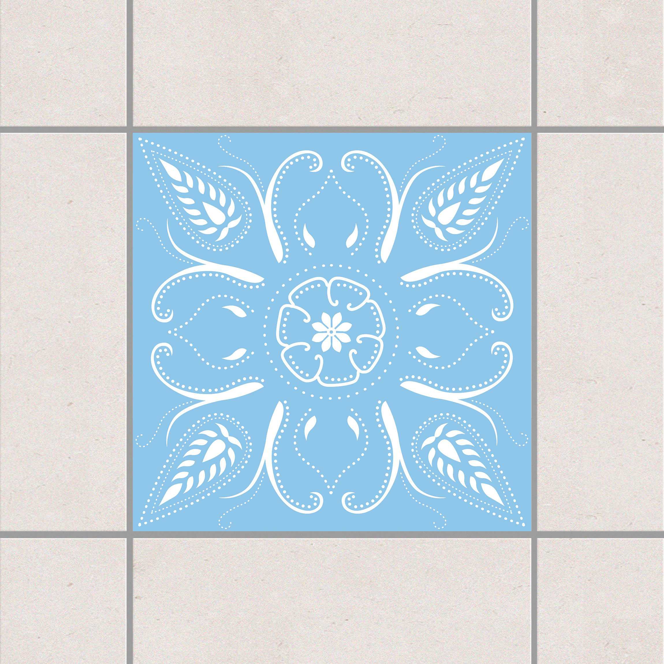 Fliesenaufkleber Bandana Light Blue Blau