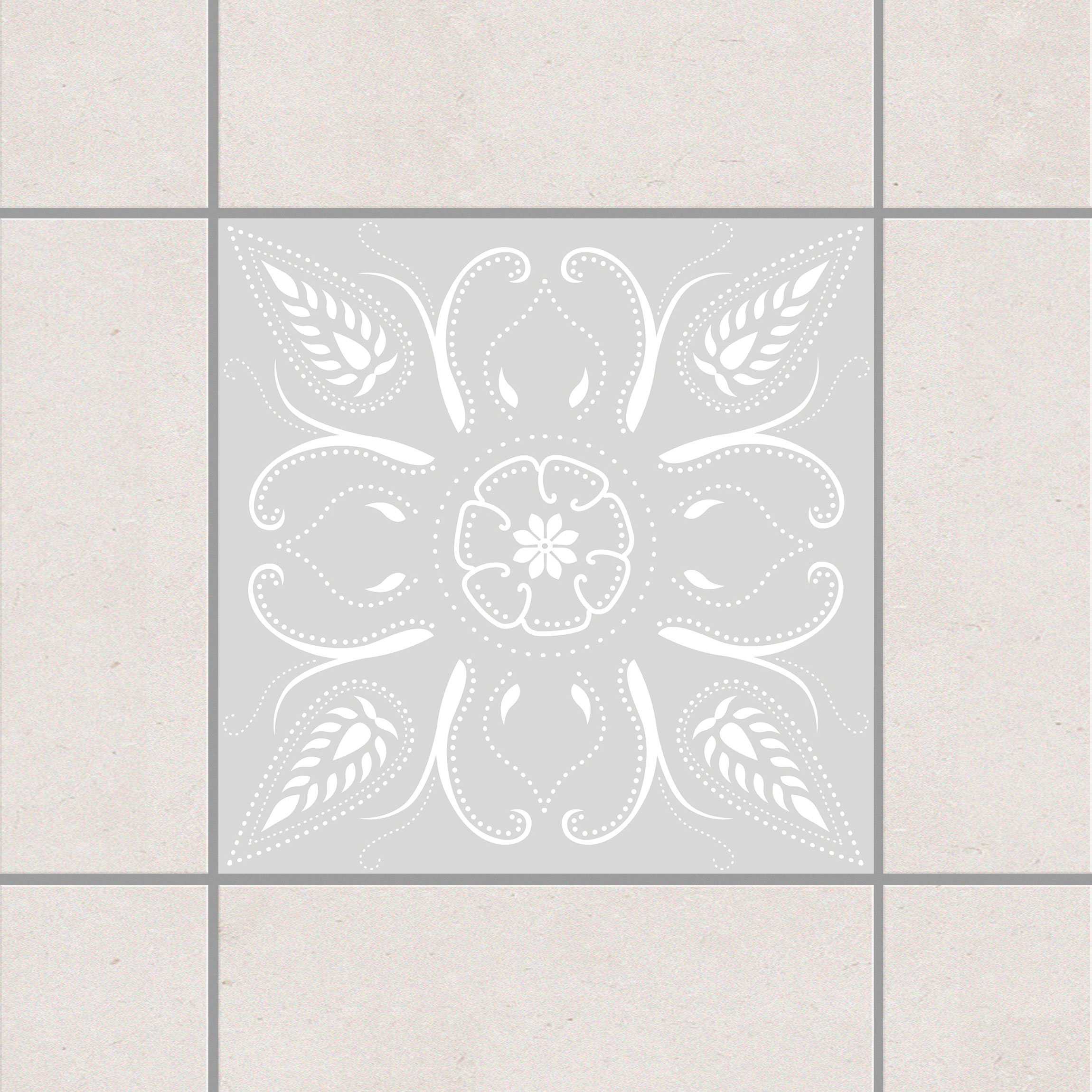 Fliesenaufkleber Bandana Light Grey Grau