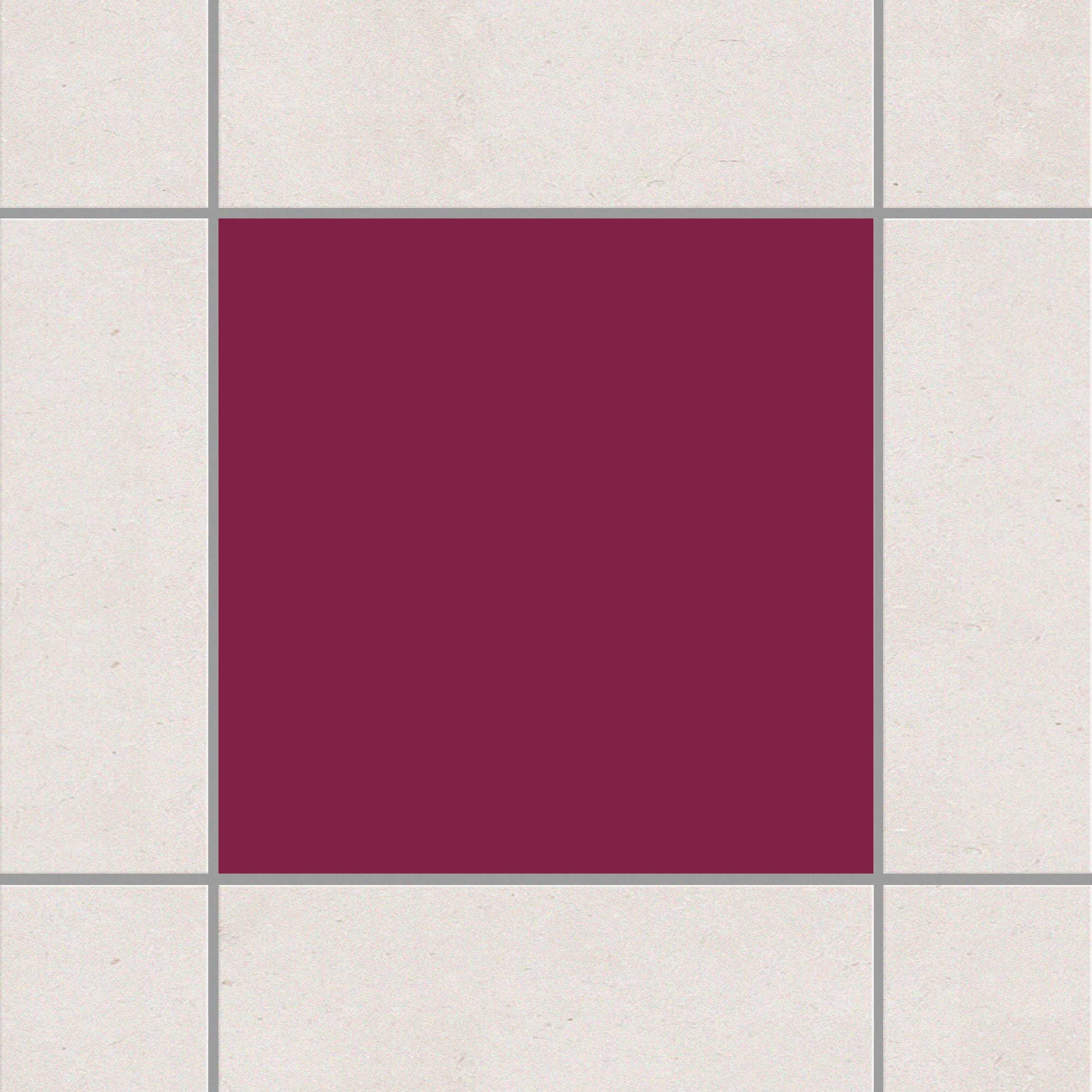 Fliesenaufkleber Colour Wine Red