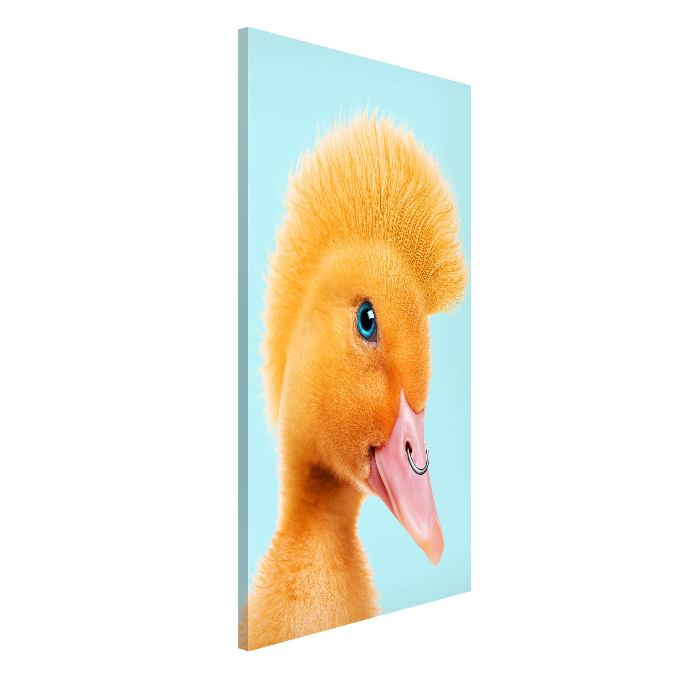 Magnettafel - Hochformat 3:4 Küken mit Piercing