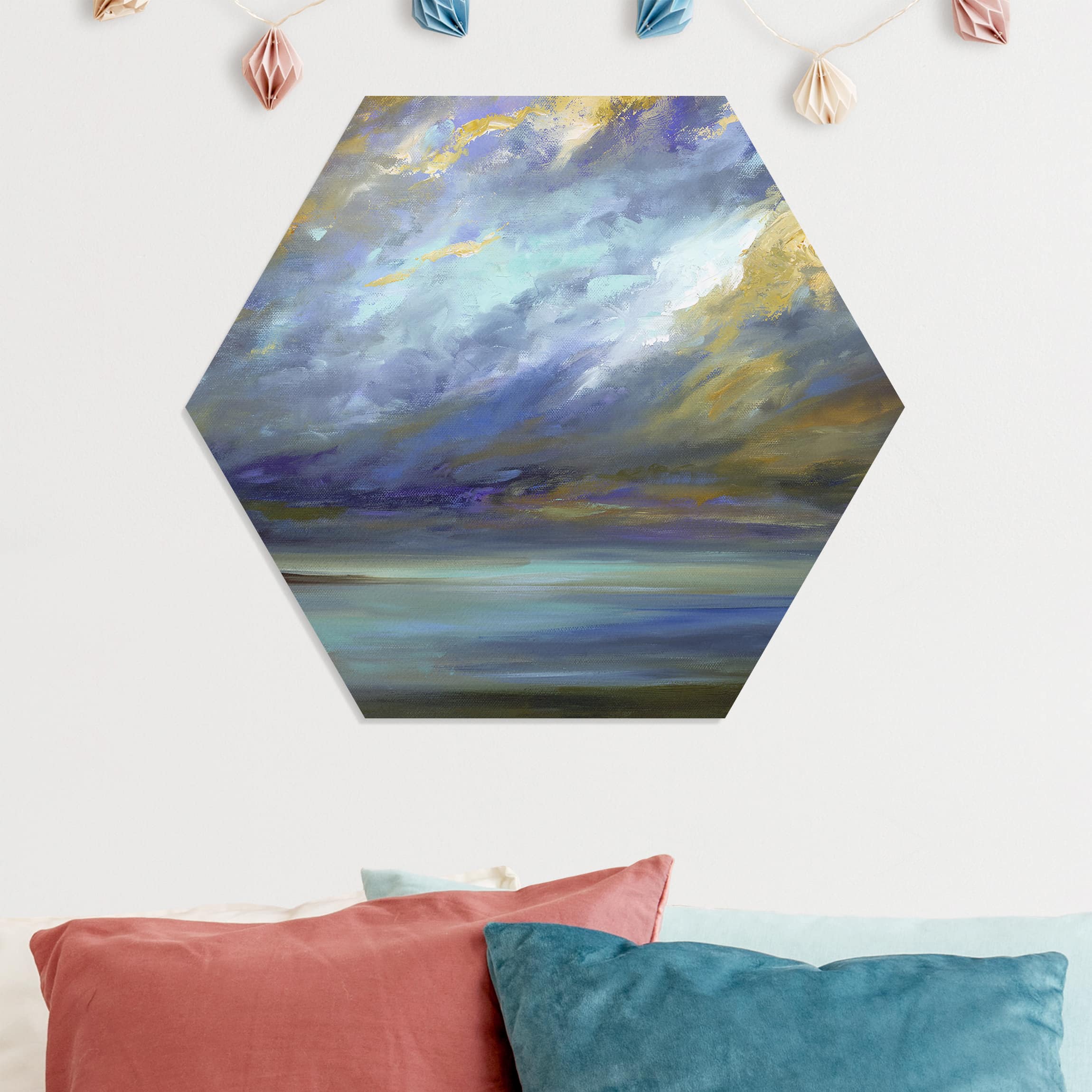 Hexagon-Forexbild Himmel über Küste