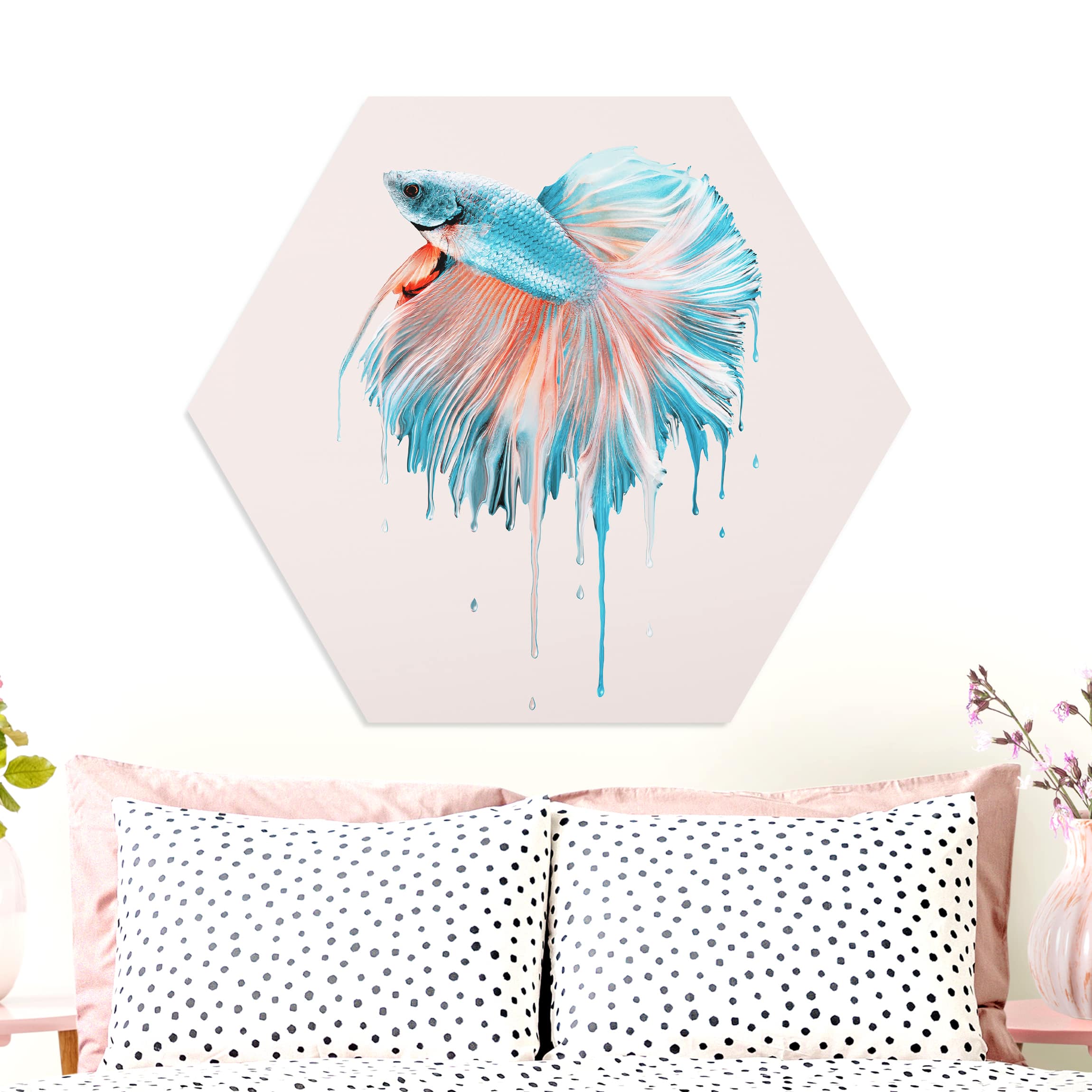 Hexagon-Forexbild Schmelzender Fisch