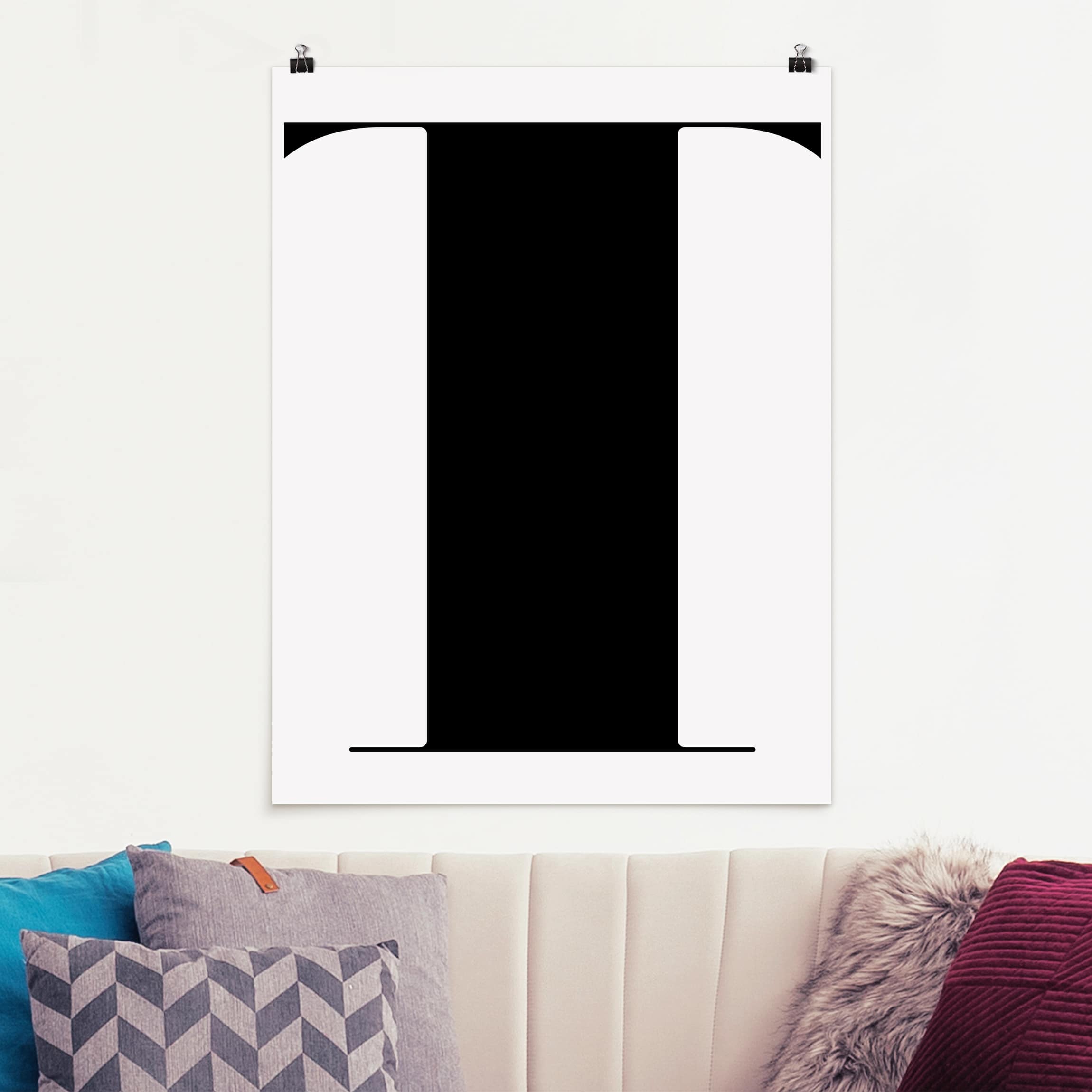 Poster - Hochformat Antiqua Letter T