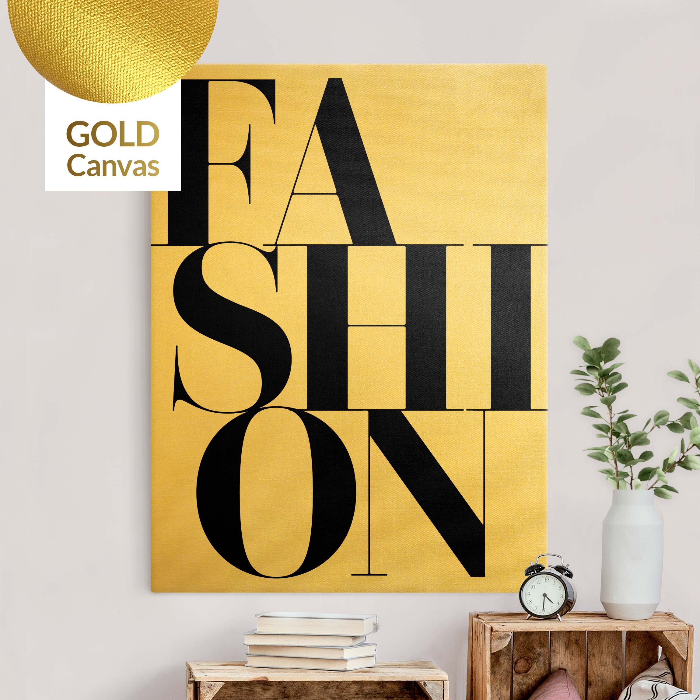 Leinwandbild Gold FASHION
