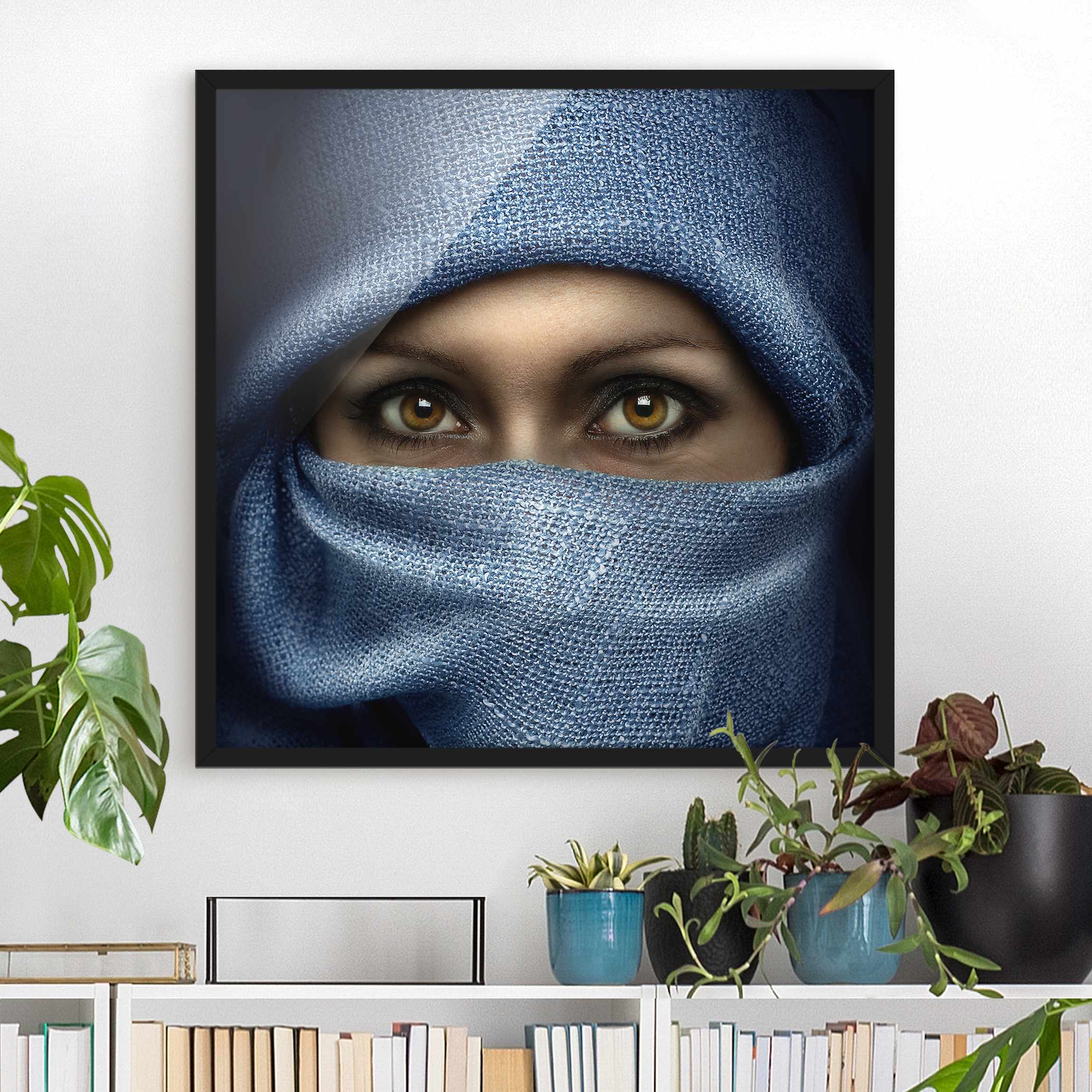 Portrait Bild mit Rahmen Oriental Beauty