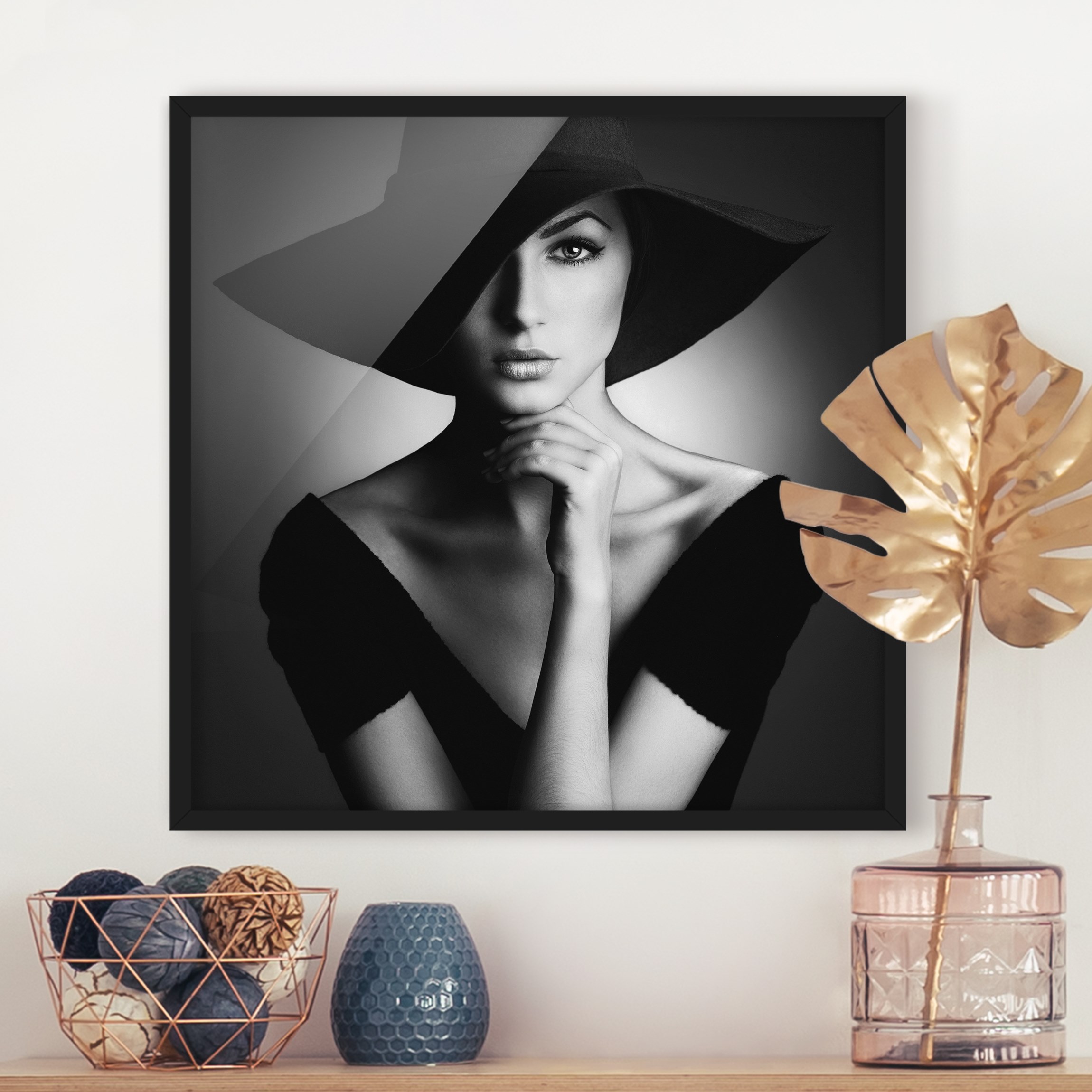Bild mit Rahmen - Quadrat Like Audrey
