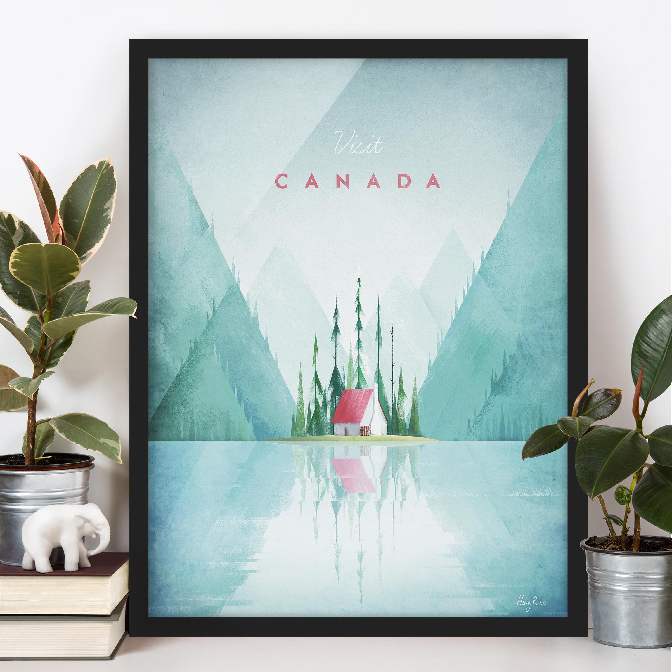 Bild mit Rahmen Reiseposter - Canada