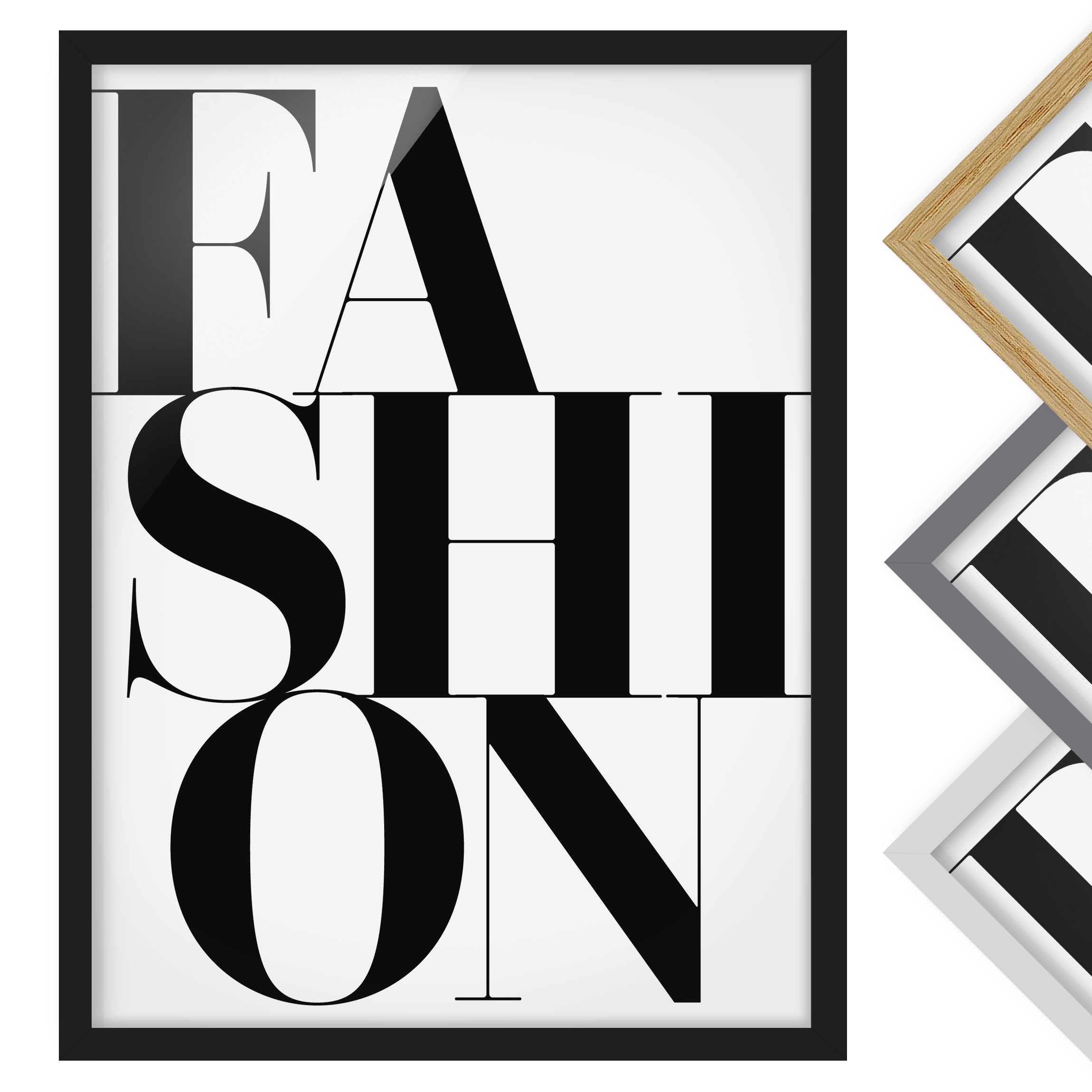 Bild mit Rahmen - Hochformat FASHION
