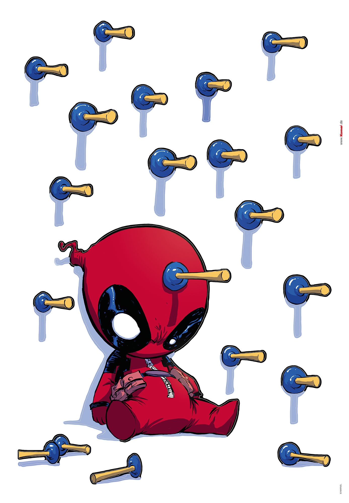 Wandtattoo Deadpool Shootout