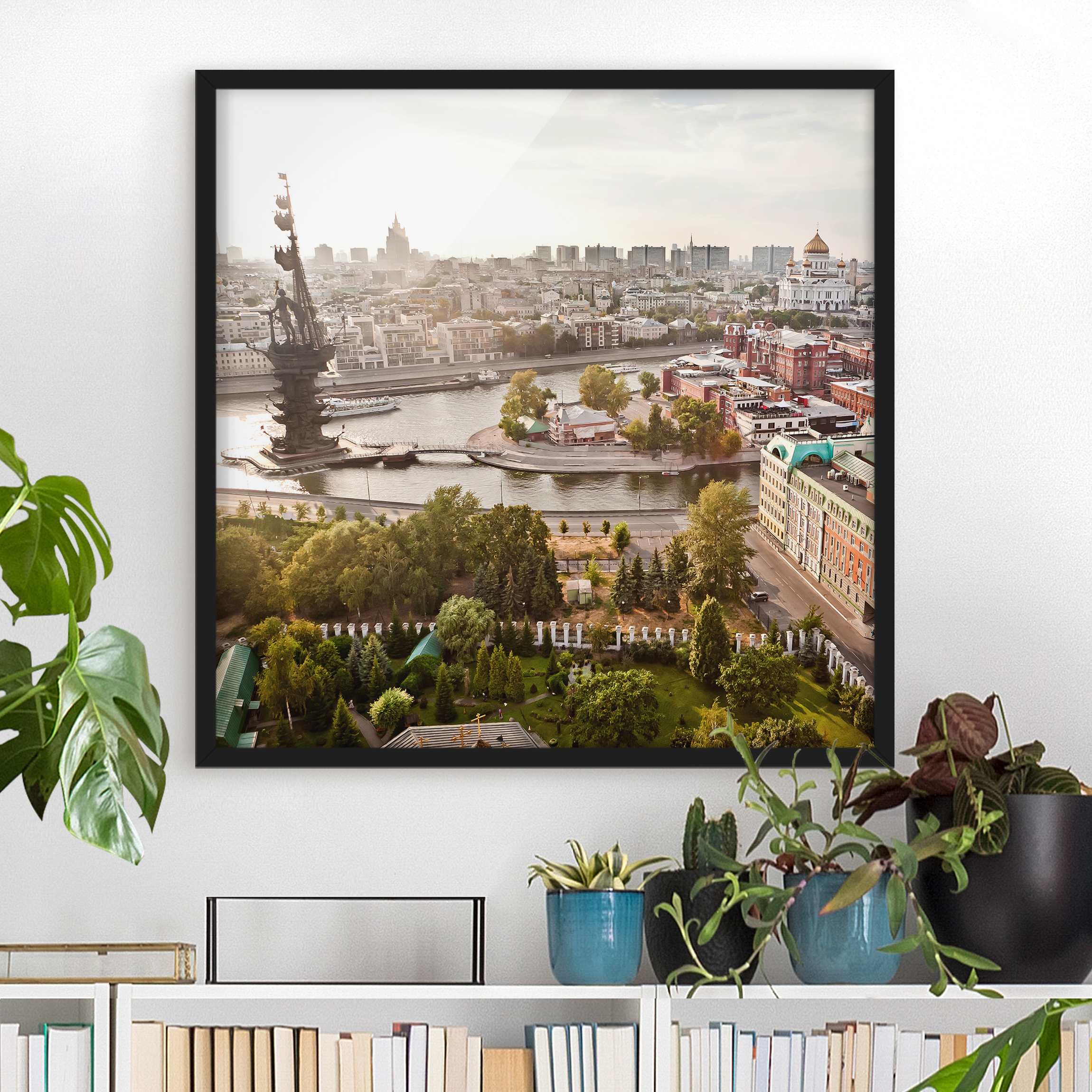 Bild mit Rahmen - Quadrat City of Moscow