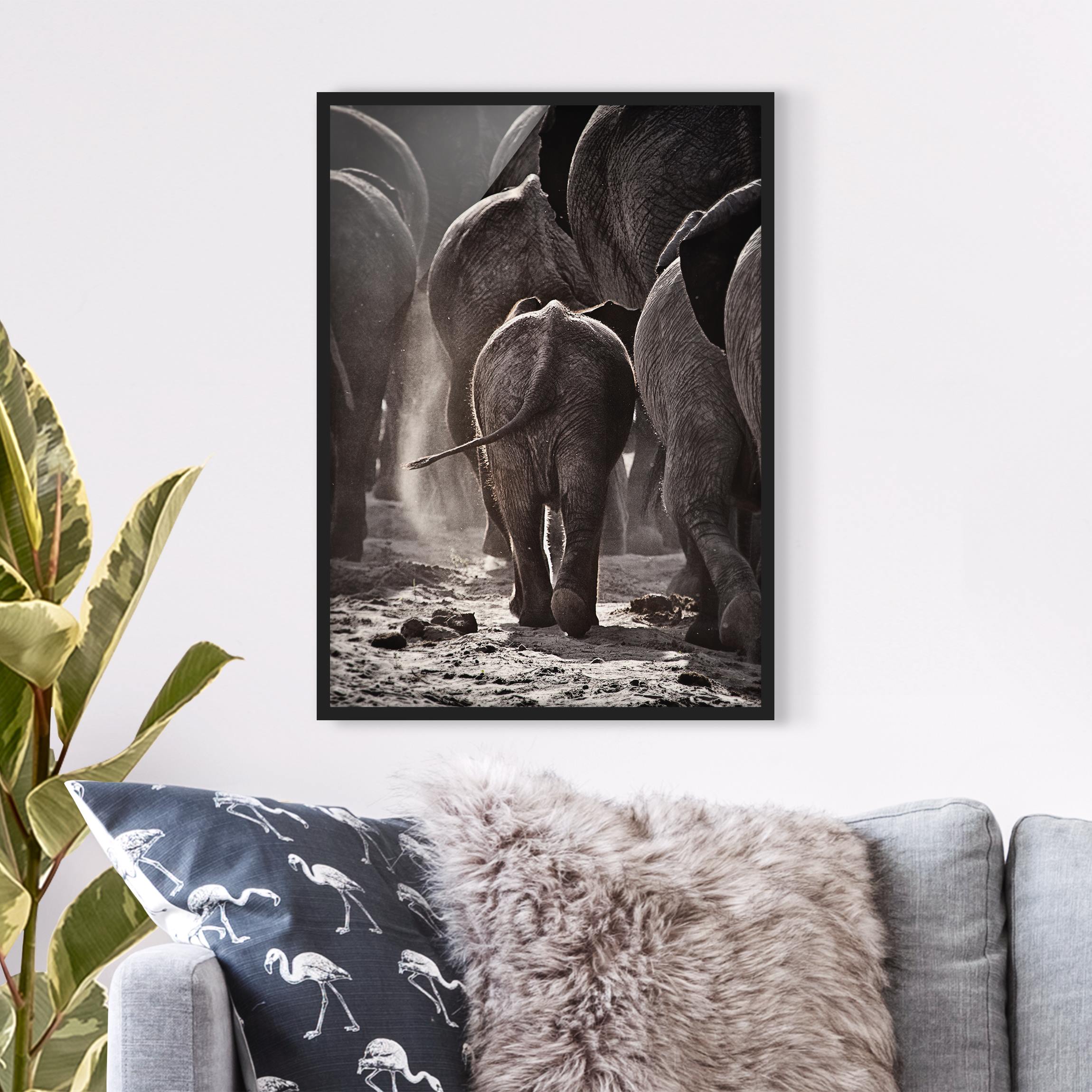 Bild mit Rahmen - Hochformat Nach Hause gehen