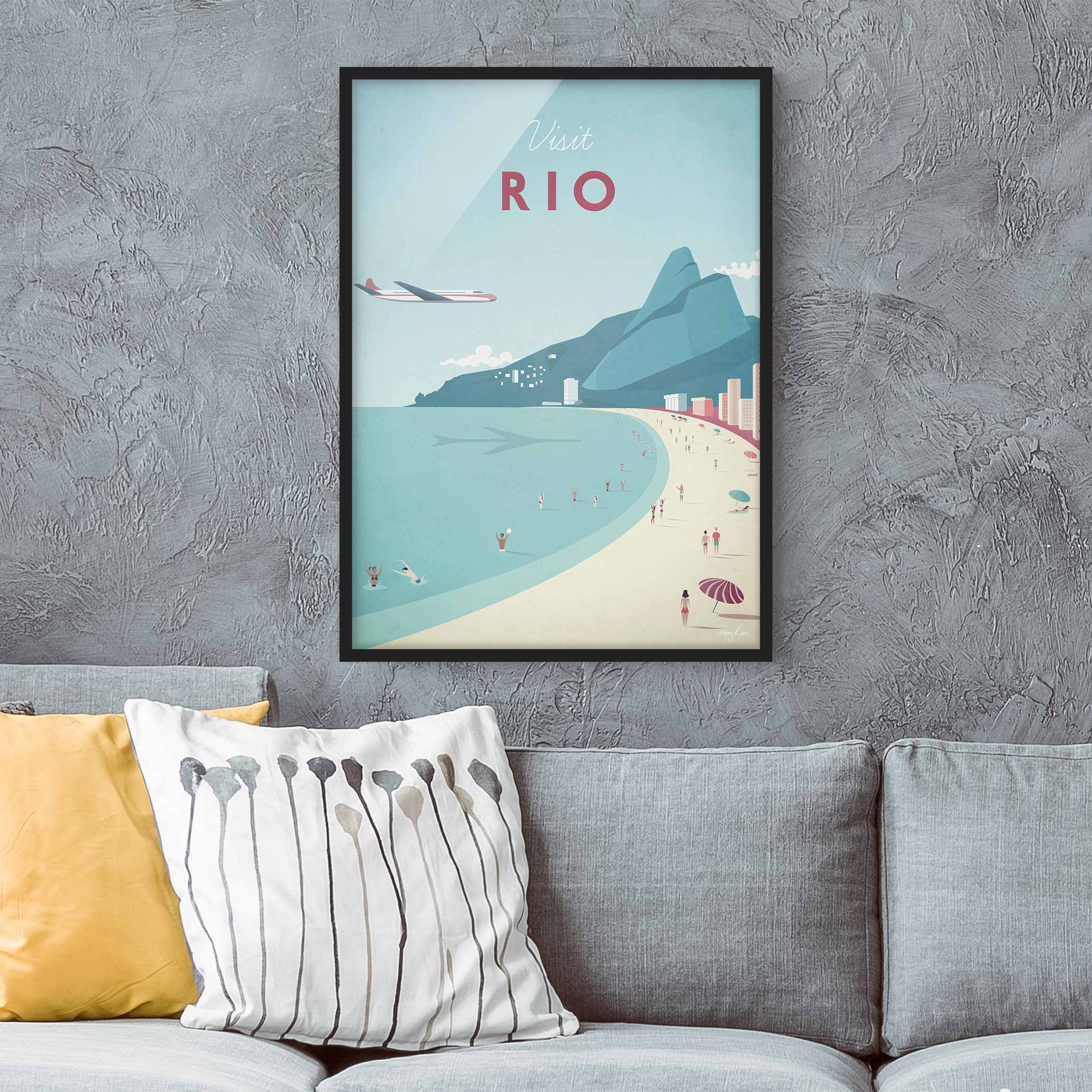 Bild mit Rahmen Reiseposter - Rio de Janeiro