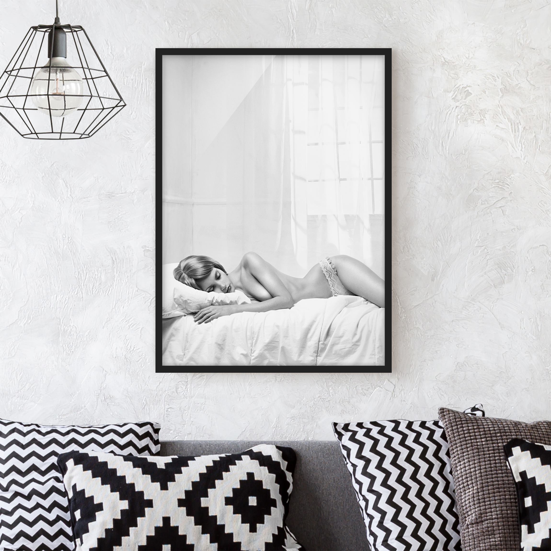 Muster & Textur Bild mit Rahmen Sleeping Beauty II