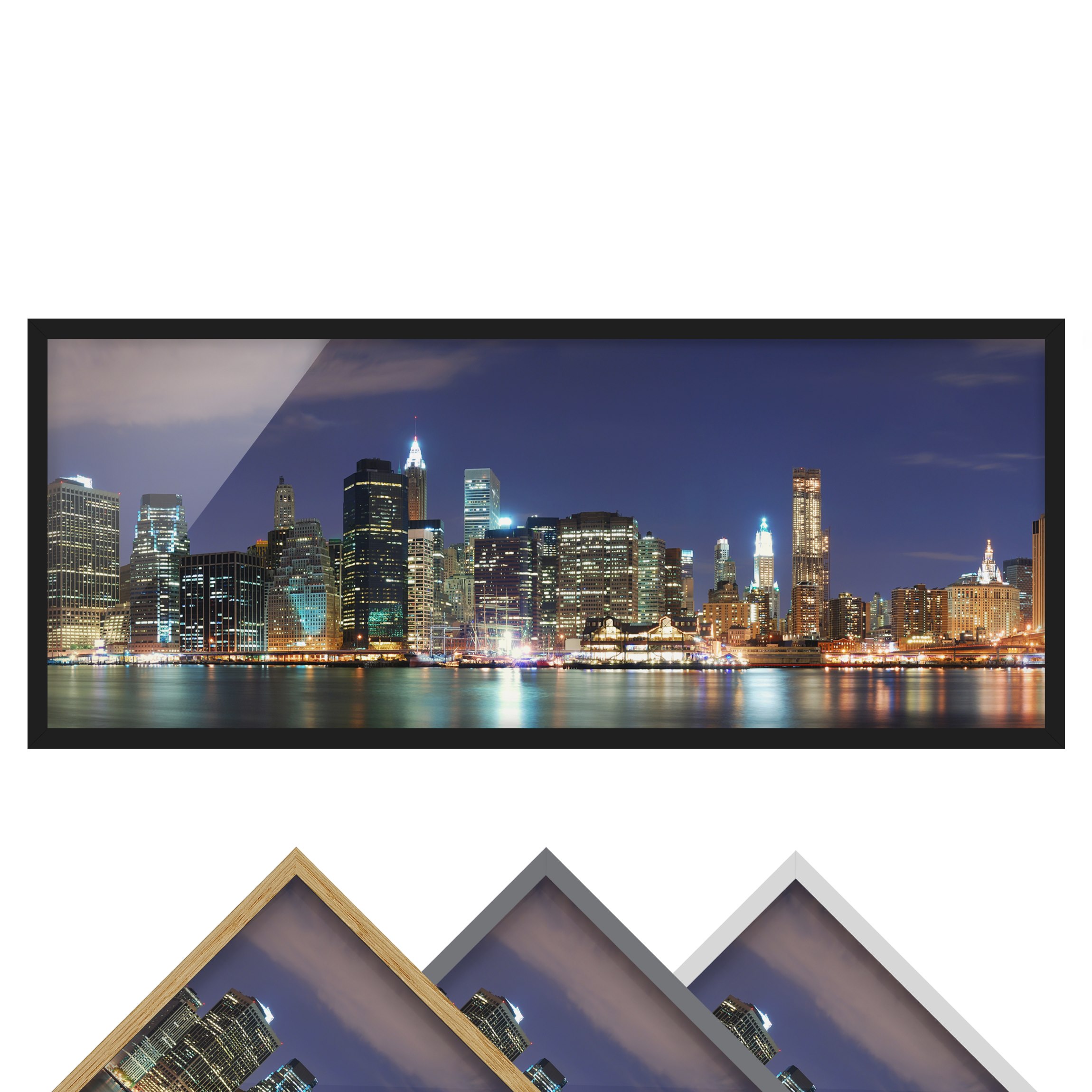 Architektur & Skyline Bild mit Rahmen Manhattan in New York City