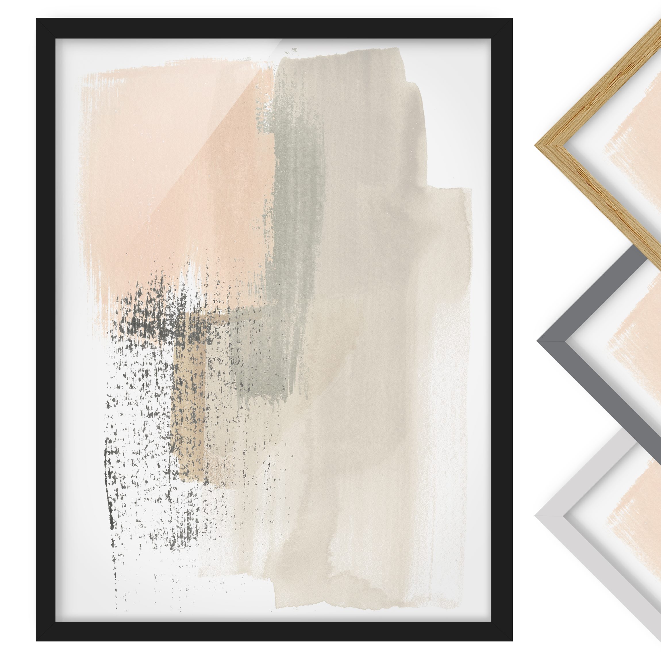 Bild mit Rahmen - Hochformat Dichtung mit Rouge I