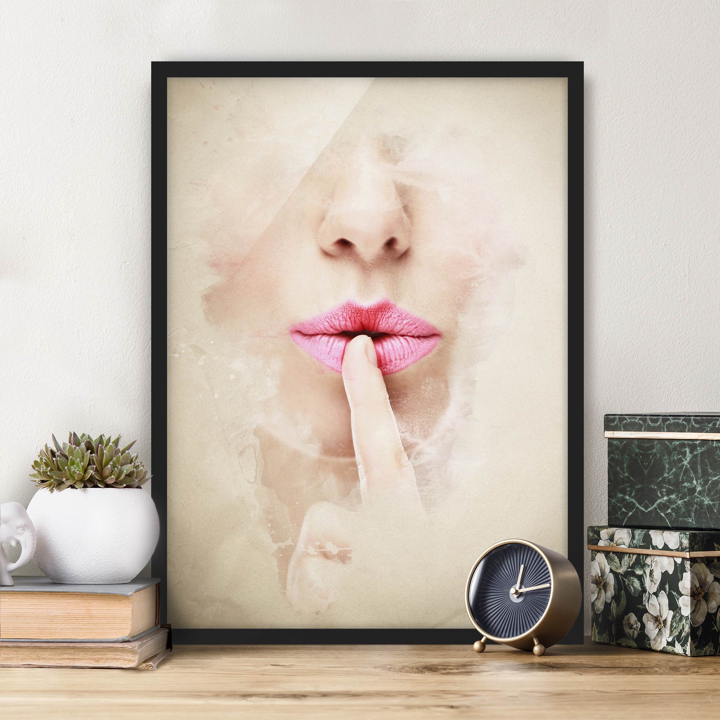 Muster & Textur Bild mit Rahmen My Secret