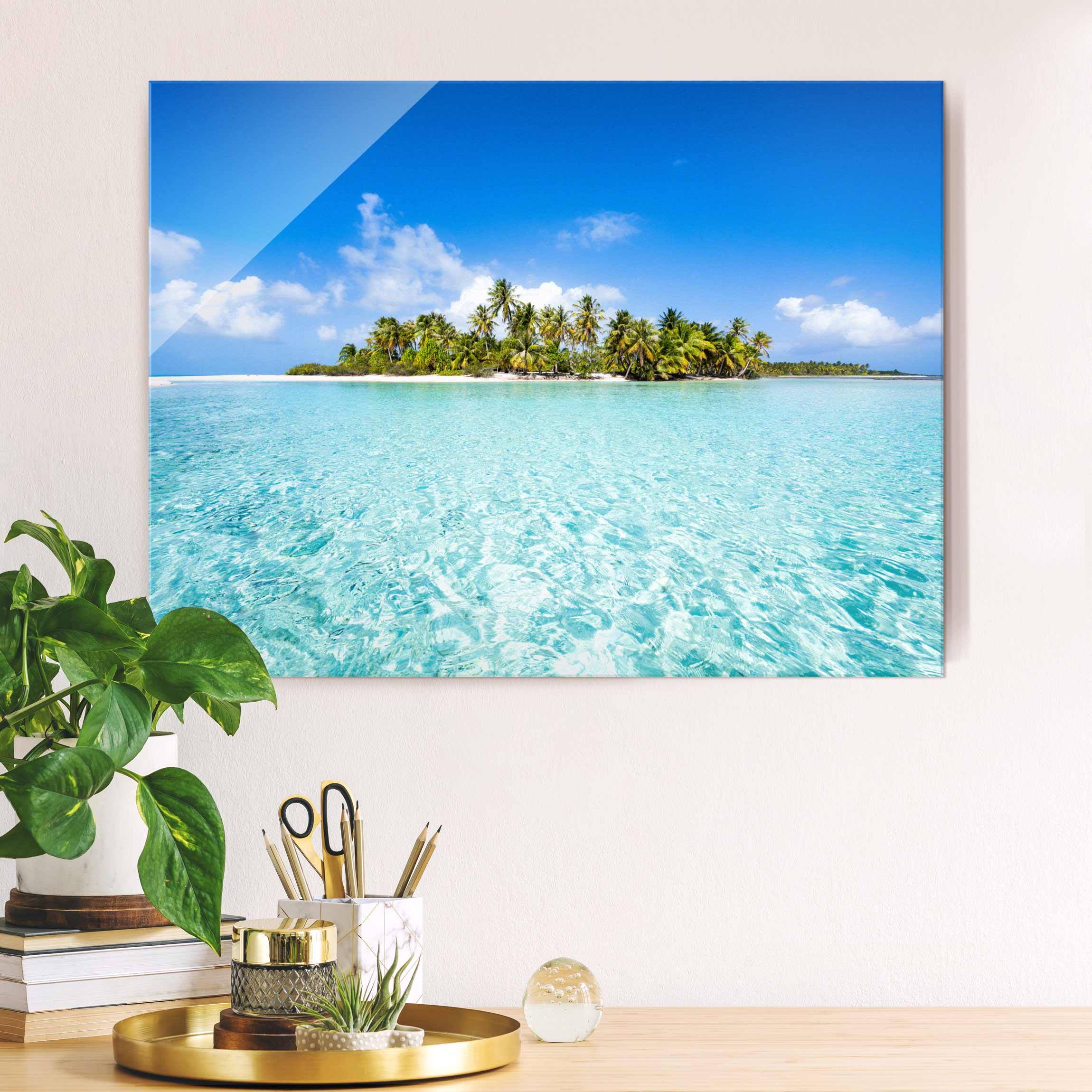 Glasbild Crystal Clear Water